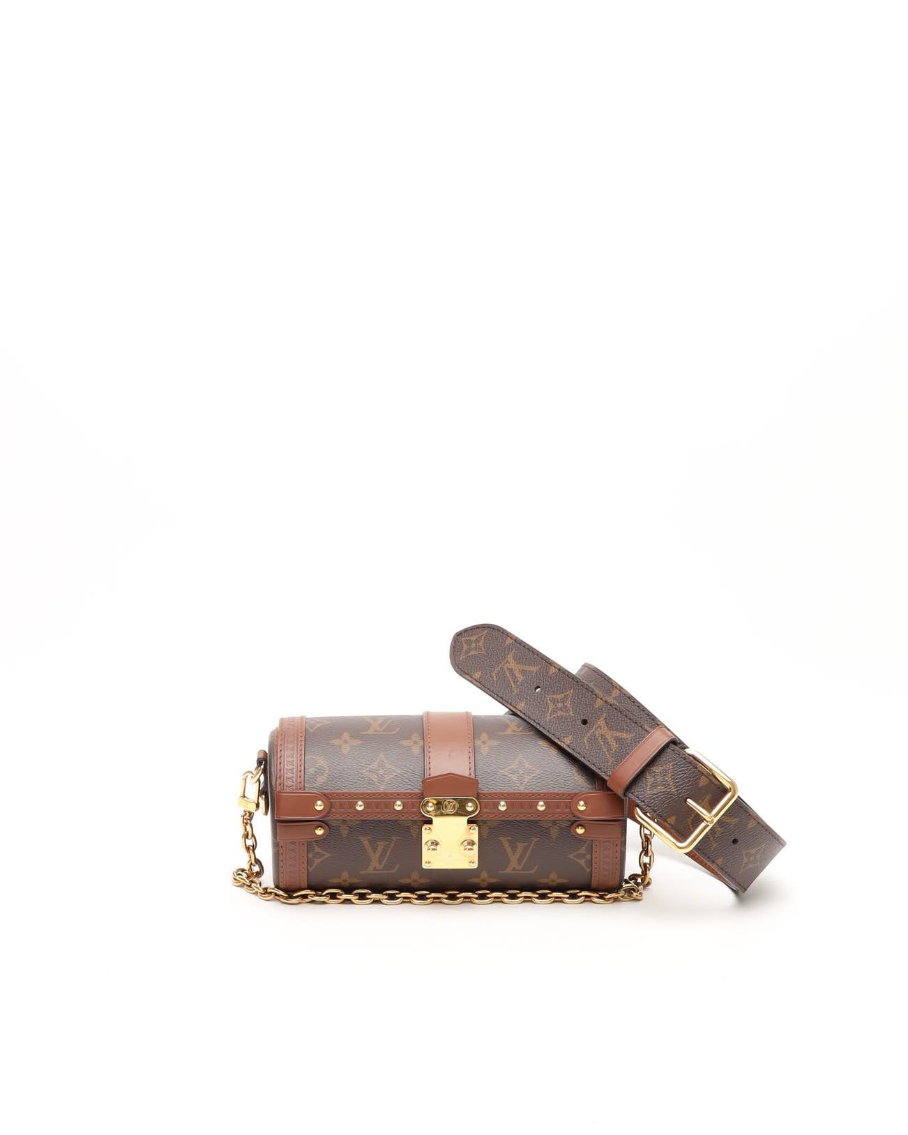 Pre-owned Louis Vuitton Monogram Papillon Trunk Bag In Brown