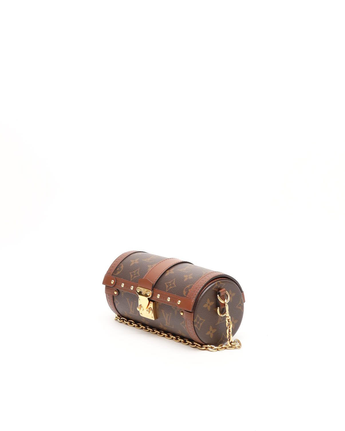 Pre-owned Louis Vuitton Monogram Papillon Trunk Bag In Brown