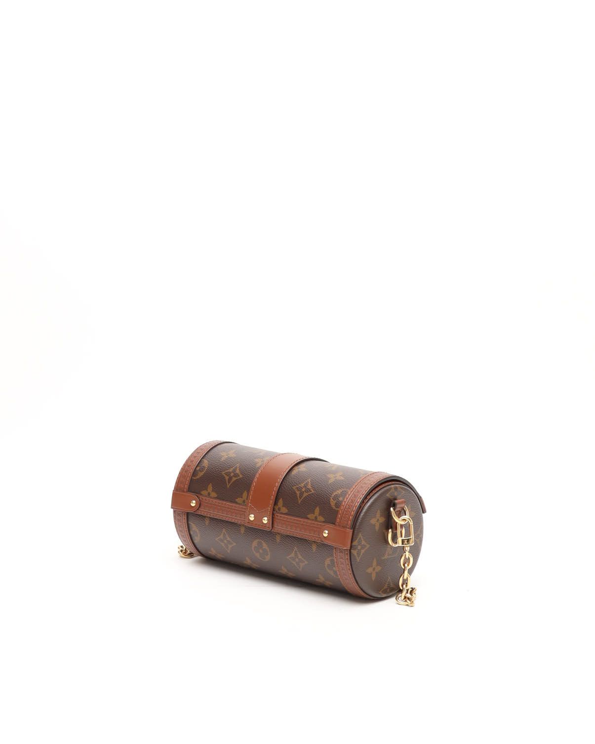 Pre-owned Louis Vuitton Monogram Papillon Trunk Bag In Brown