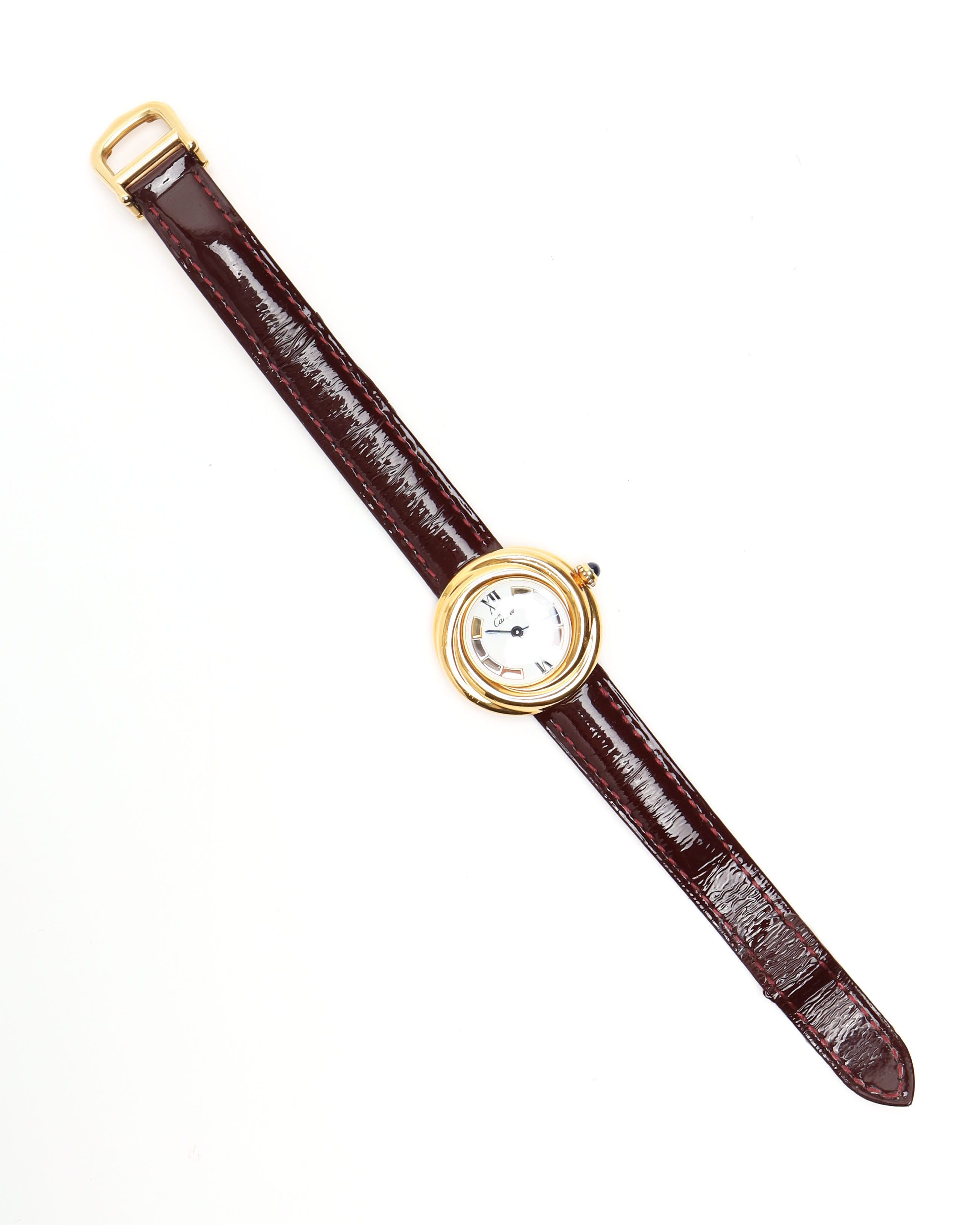 Cartier Trinity Must 27mm Ref 2735 Watch In Brown
