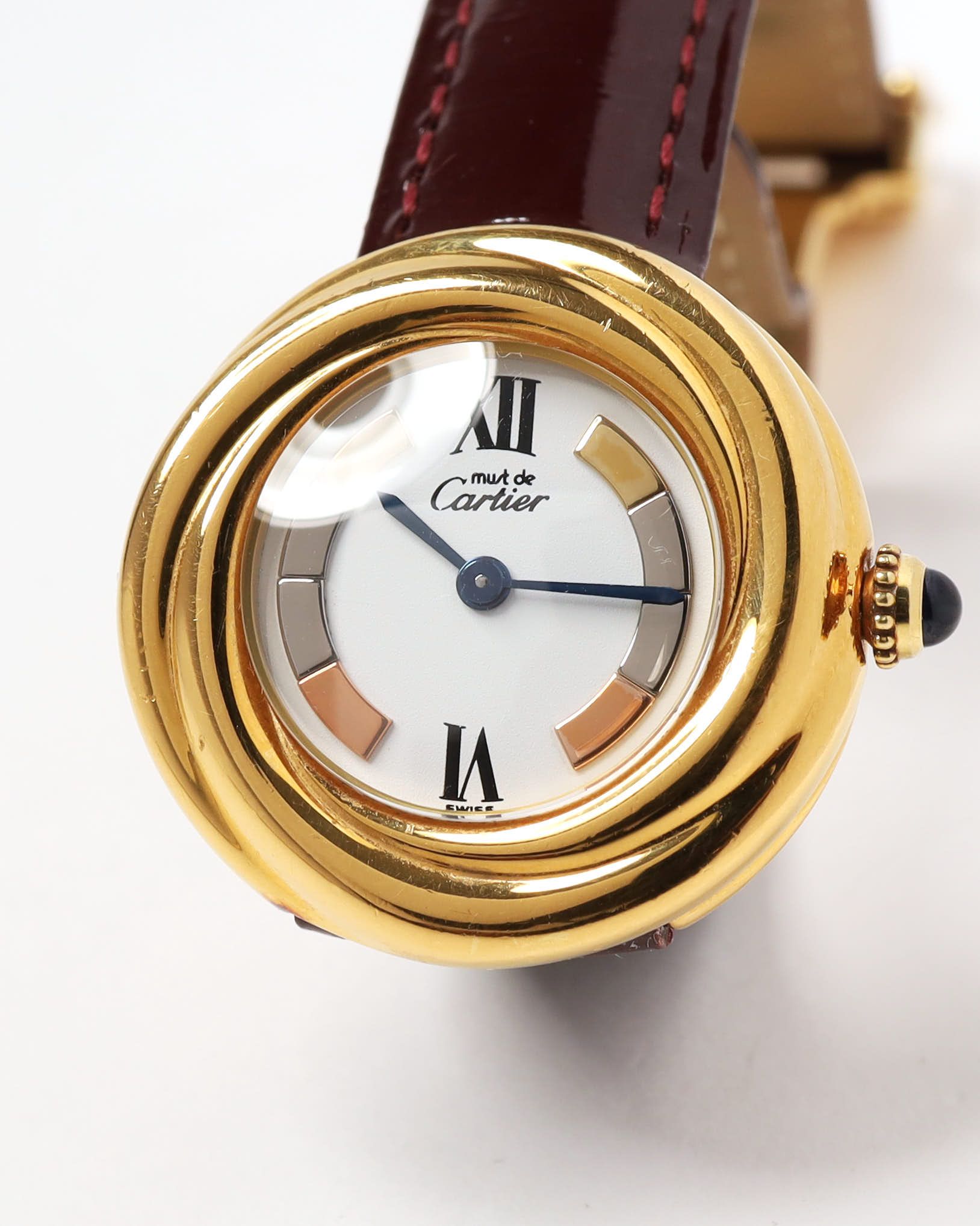 Cartier Trinity Must 27mm Ref 2735 Watch In Brown