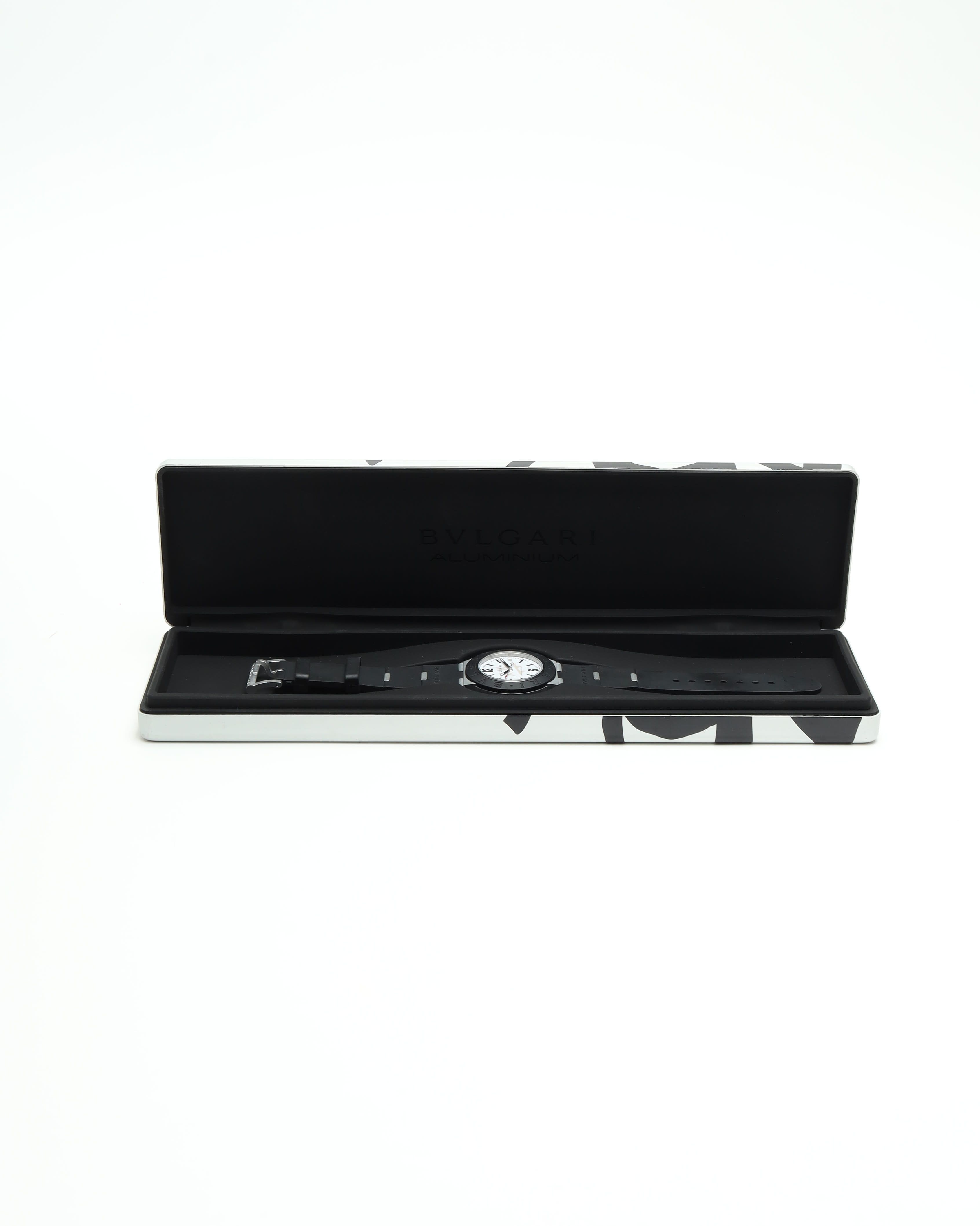 Bvlgari Aluminium Steve Aoki 40mm Ref Bb40at Watch In Black