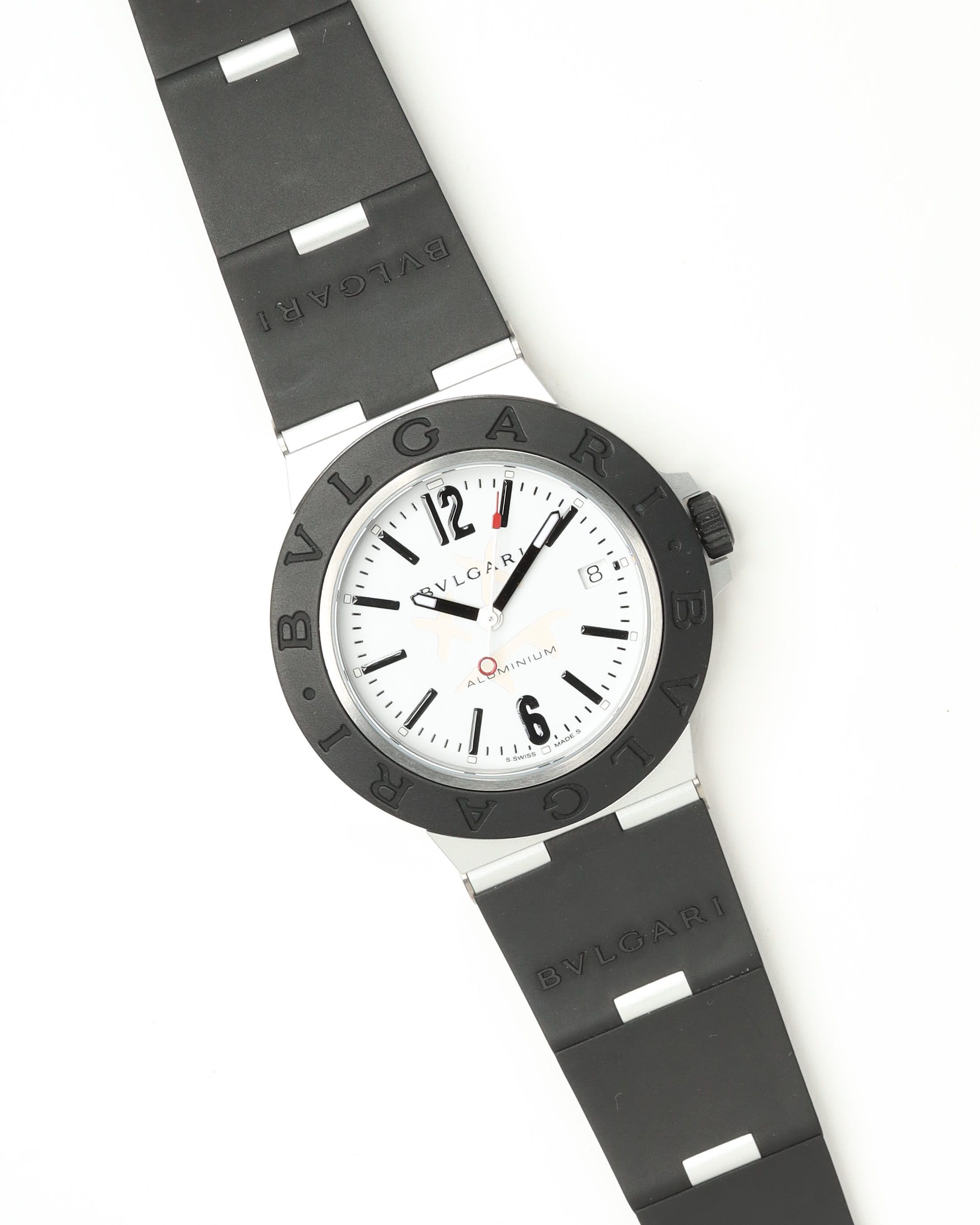 Bvlgari Aluminium Steve Aoki 40mm Ref Bb40at Watch In Black