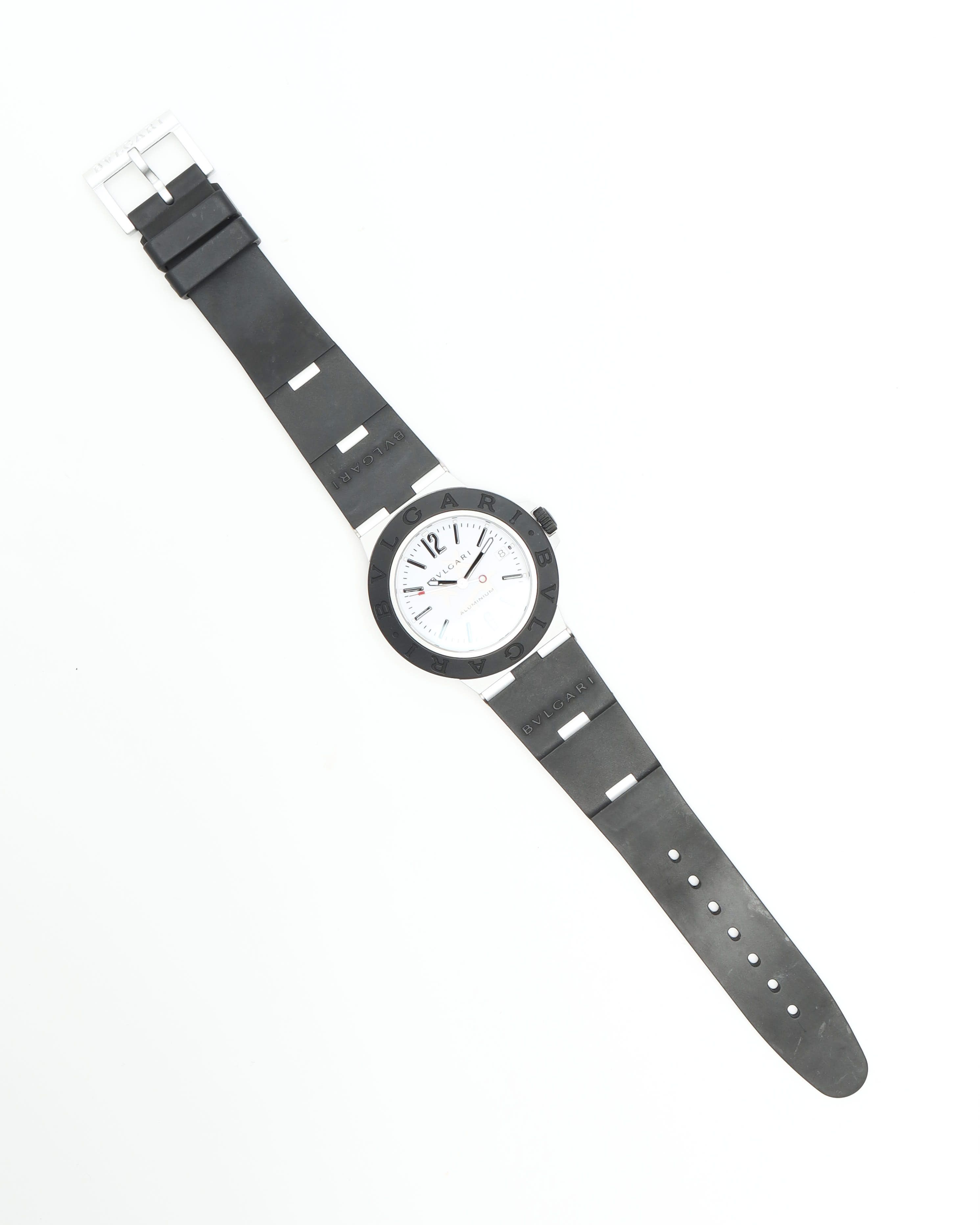Bvlgari Aluminium Steve Aoki 40mm Ref Bb40at Watch In Black