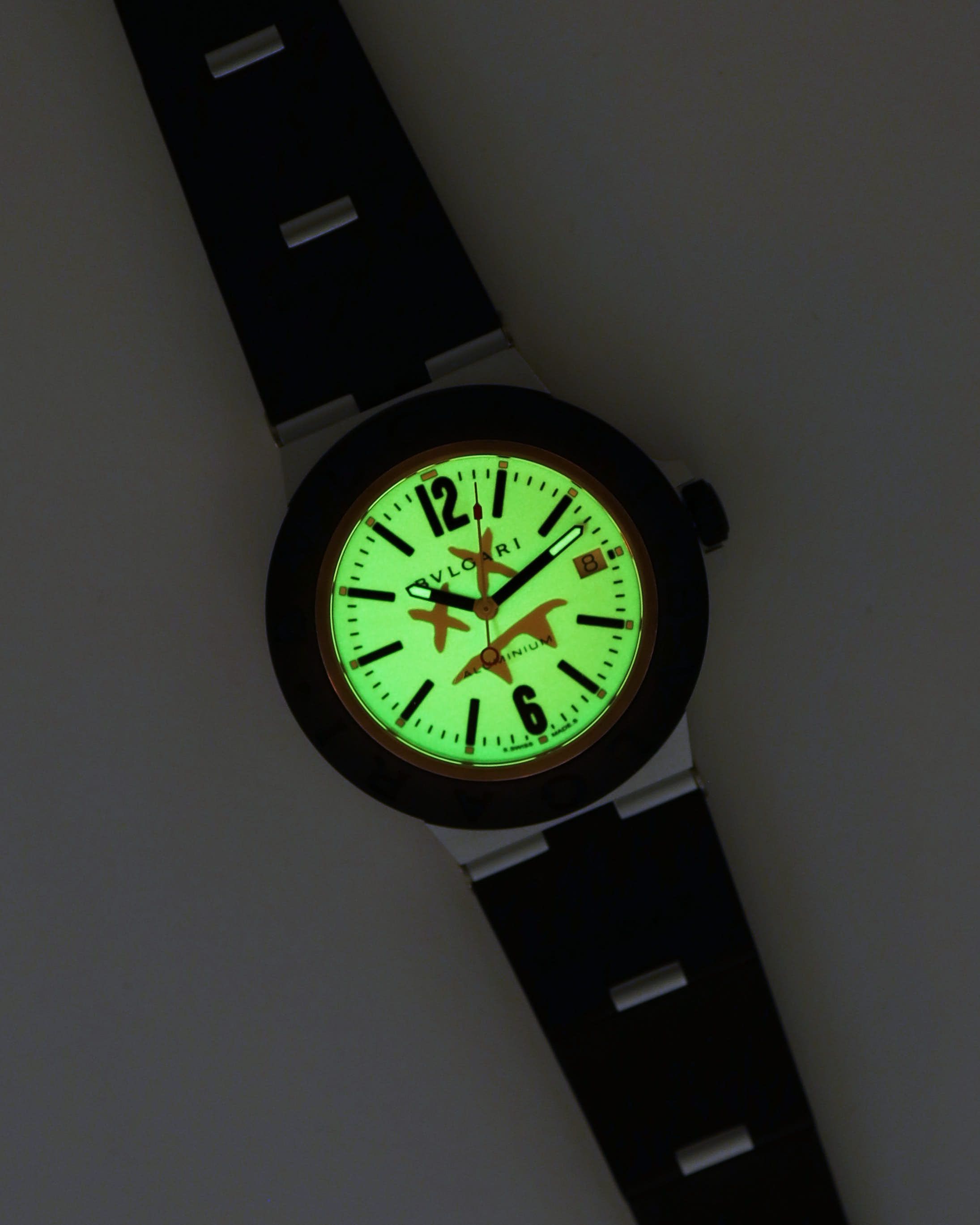Bvlgari Aluminium Steve Aoki 40mm Ref Bb40at Watch In Black