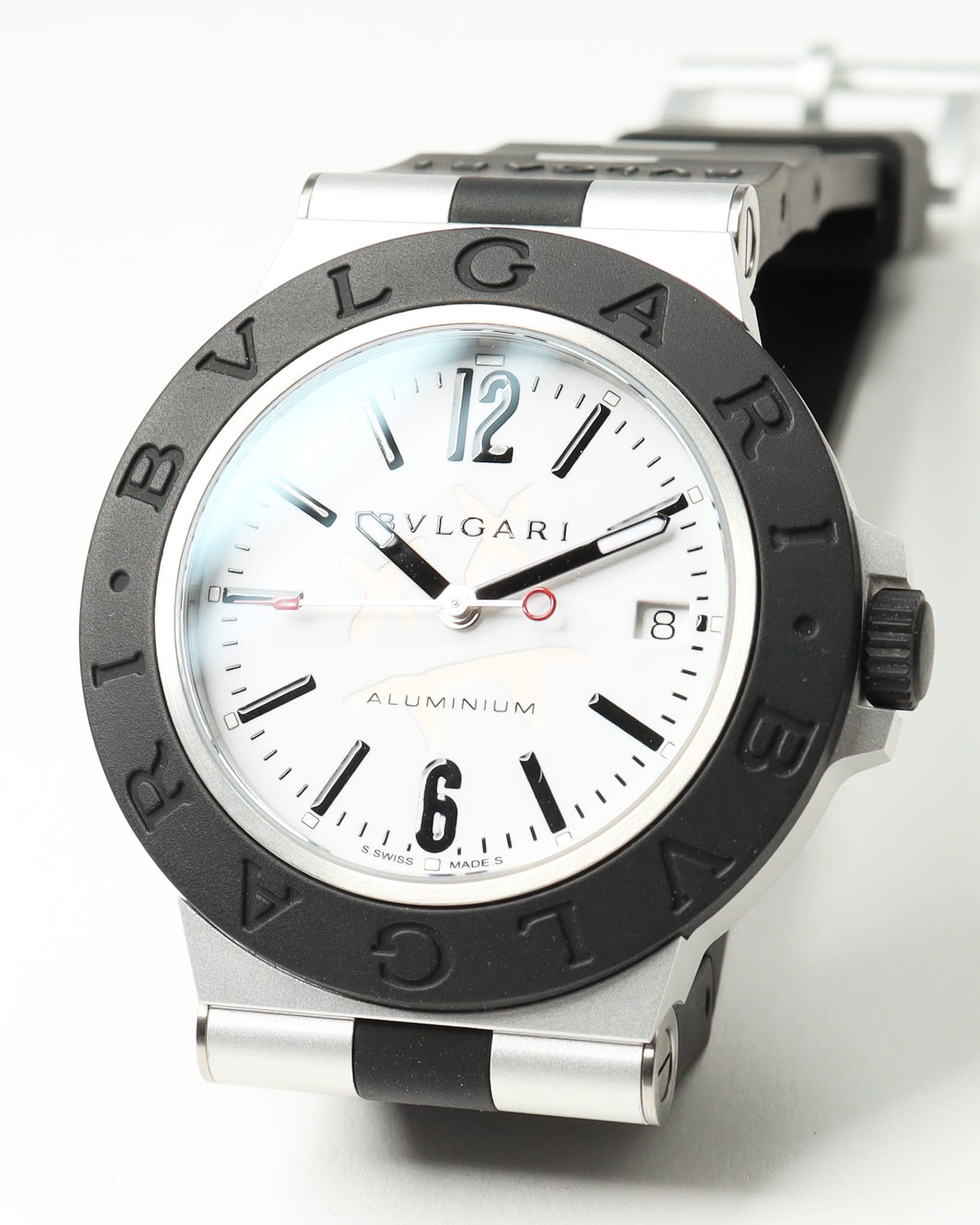 Bvlgari Aluminium Steve Aoki 40mm Ref Bb40at Watch In Black