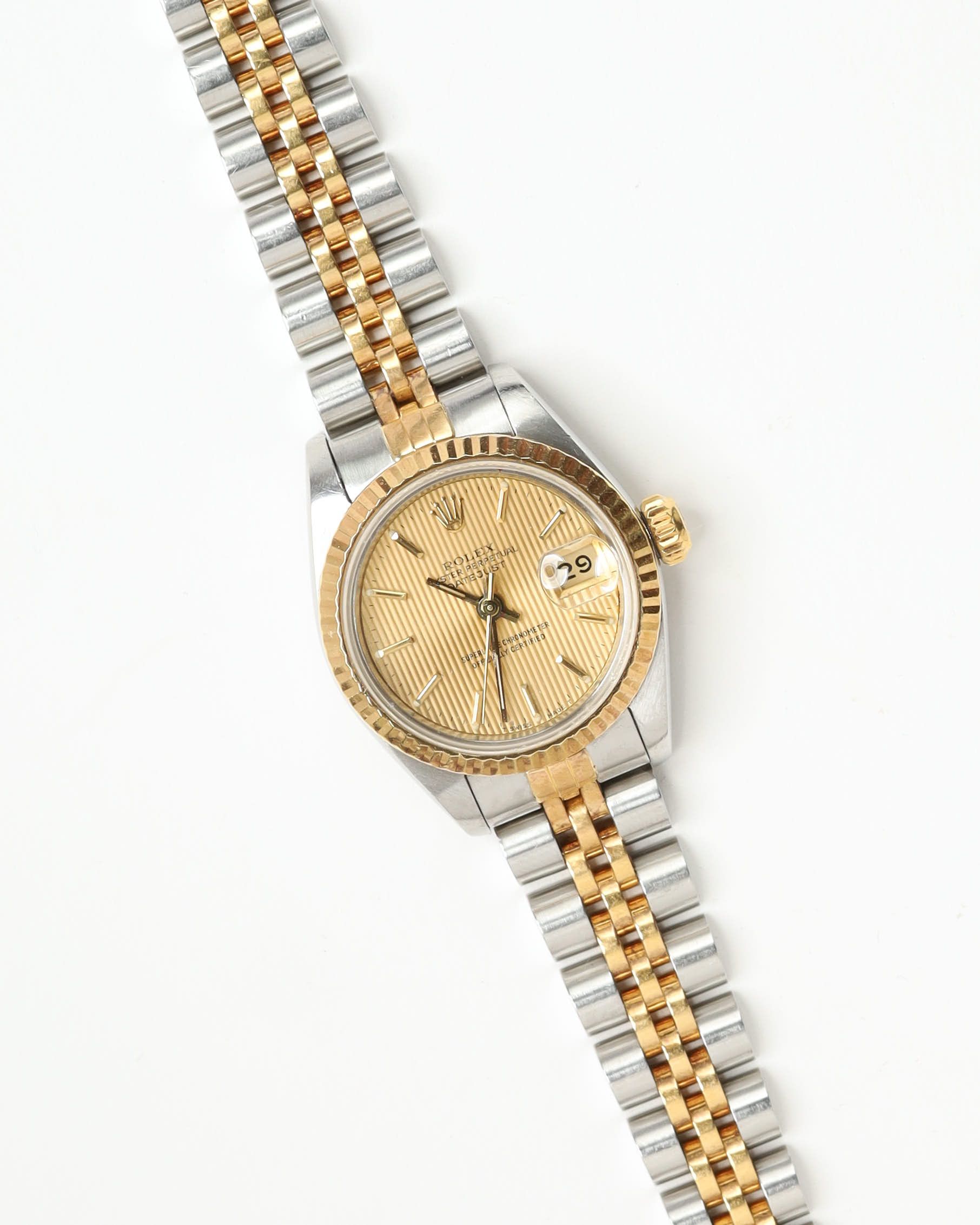 Rolex Lady-datejust 26mm Ref 69173 Watch In Gold