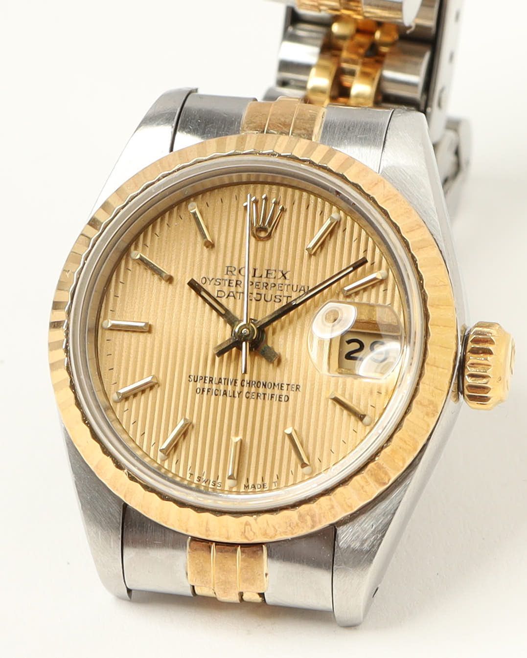 Rolex Lady-datejust 26mm Ref 69173 Watch In Gold
