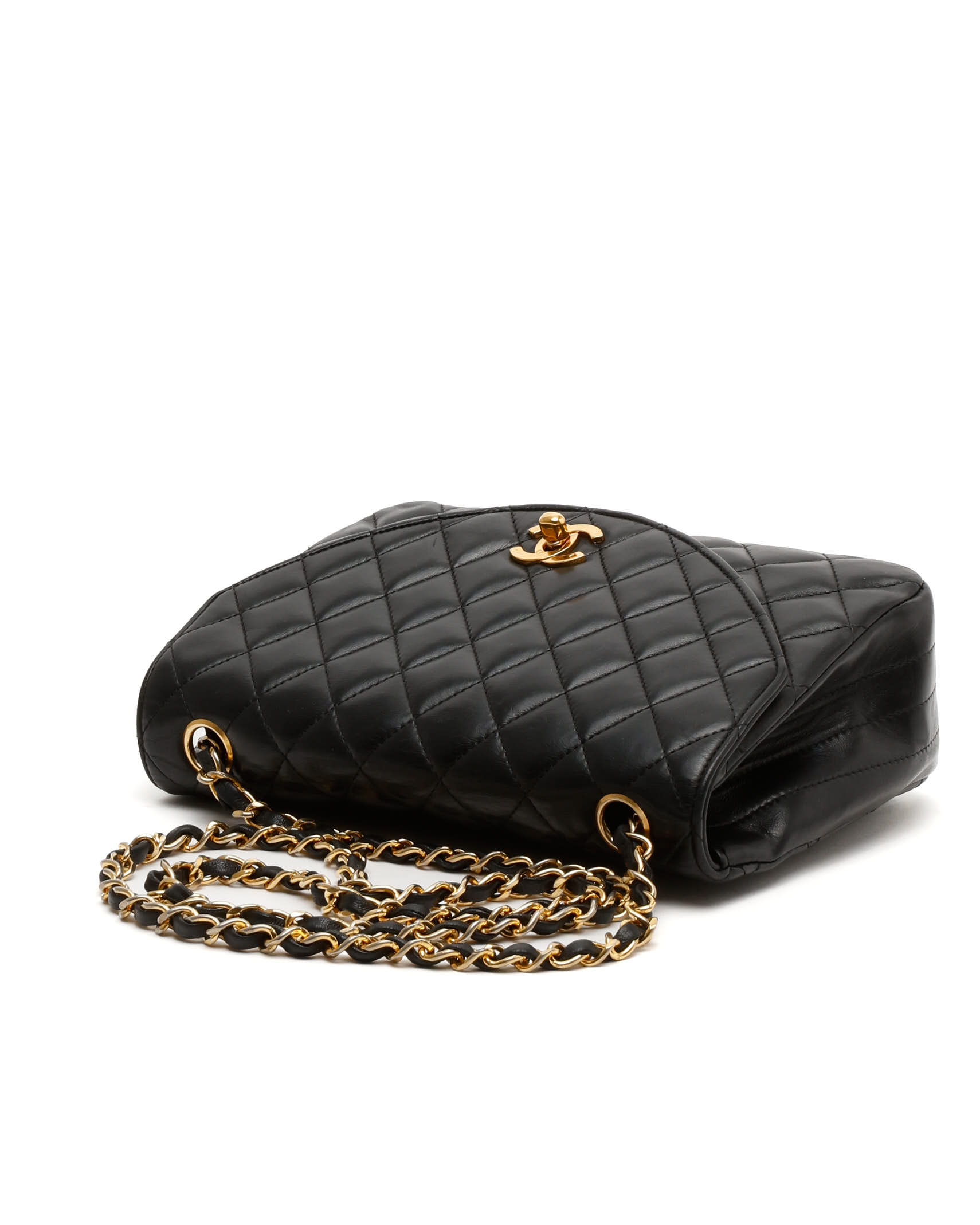 Pre-owned Chanel Classic Small Single Flap Bag In Black