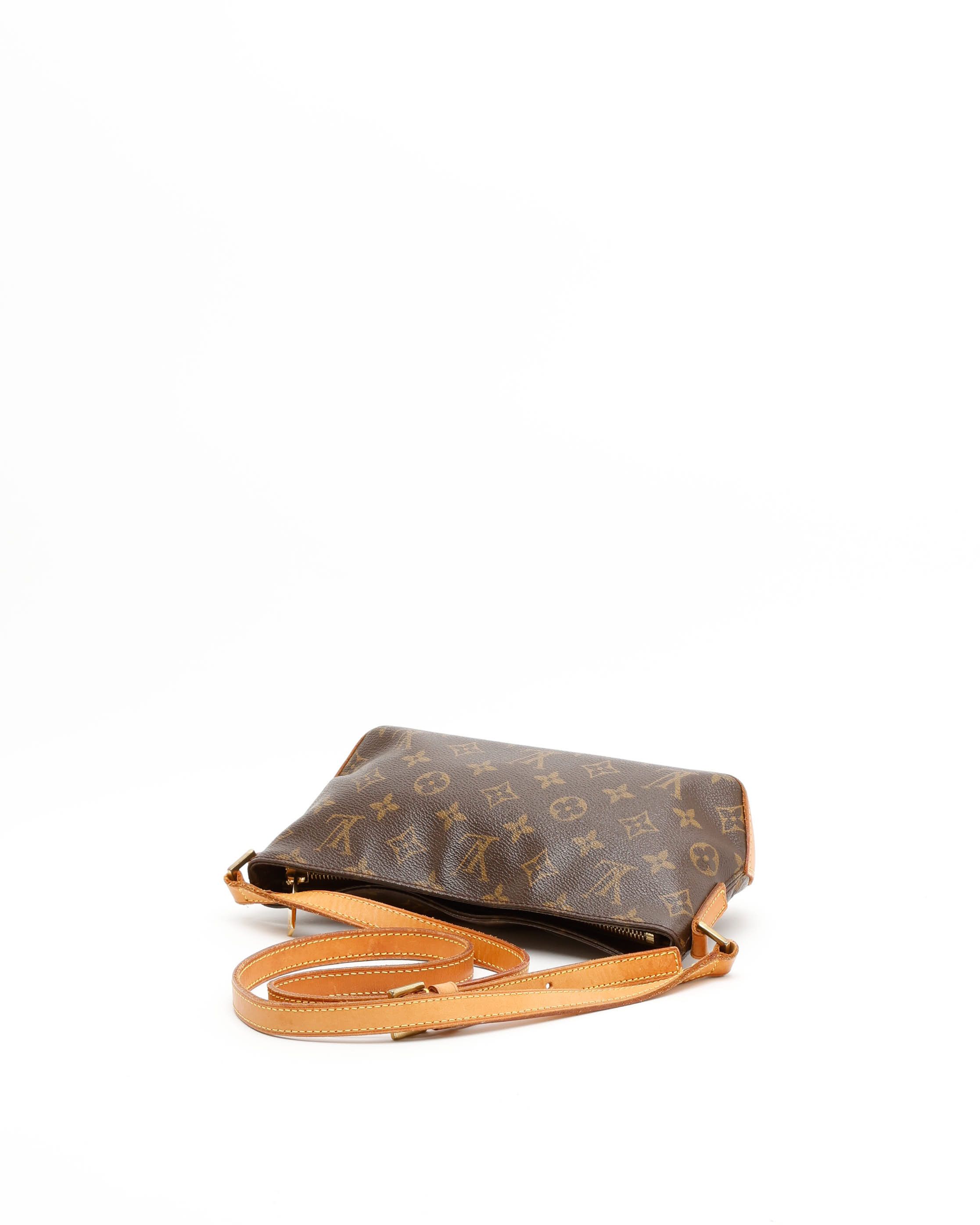 Pre-owned Louis Vuitton Monogram Trotteur Crossbody Bag In Brown