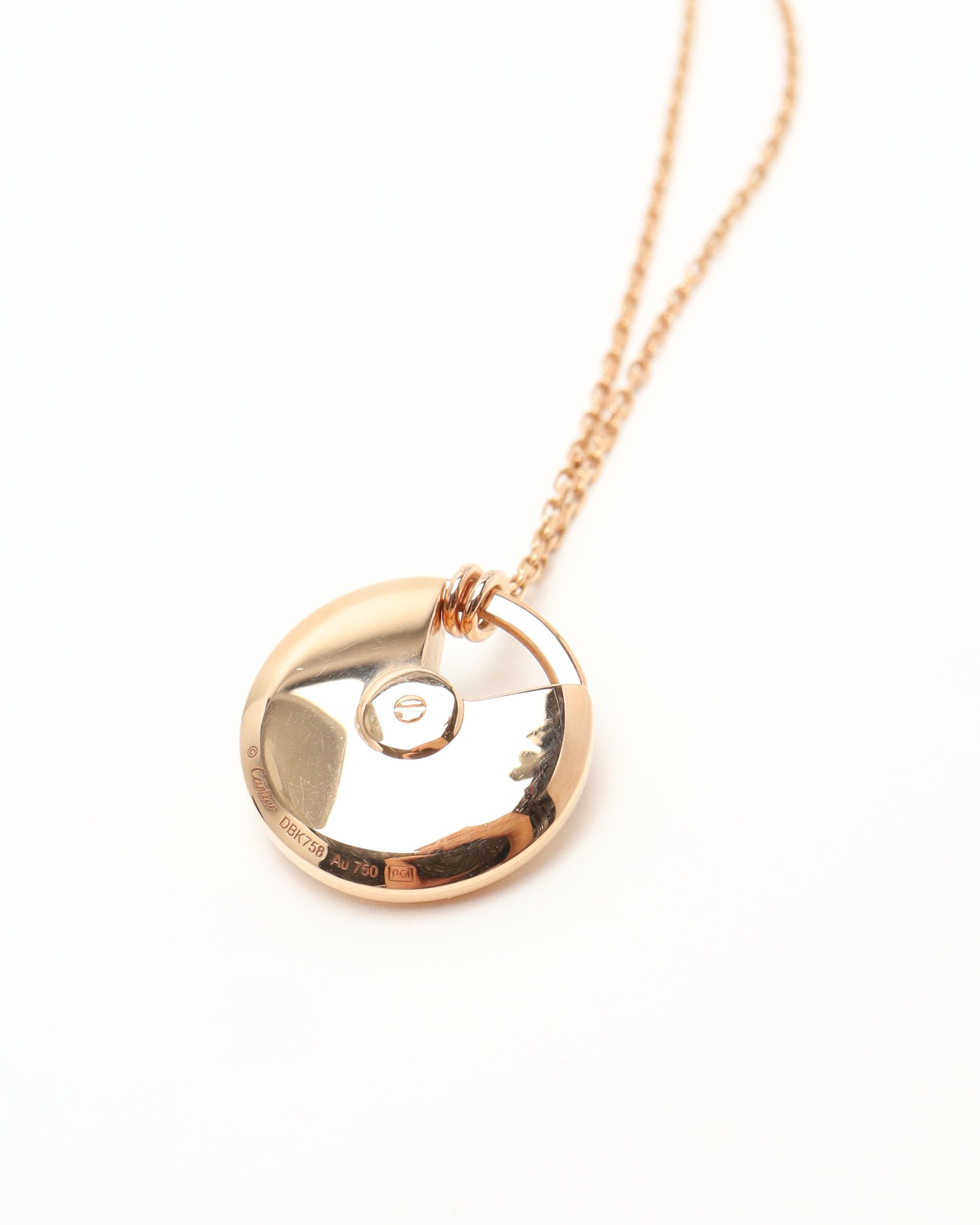 Cartier Amulette De Necklace, Large Model In Gold