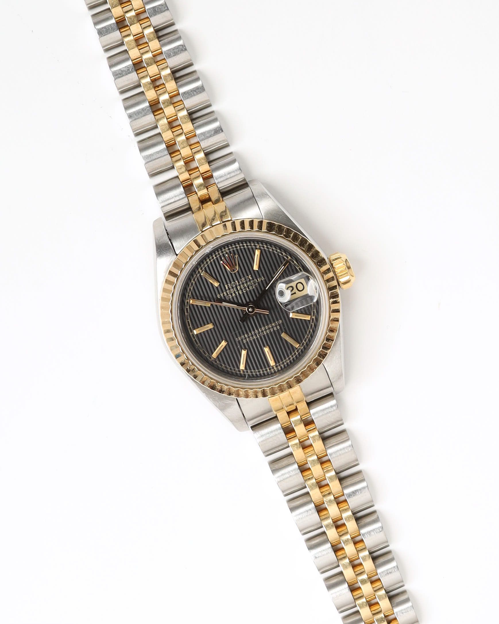 Rolex Lady-Datejust 26mm Ref 69173 Rare Tapestry Dial 1988 Watch