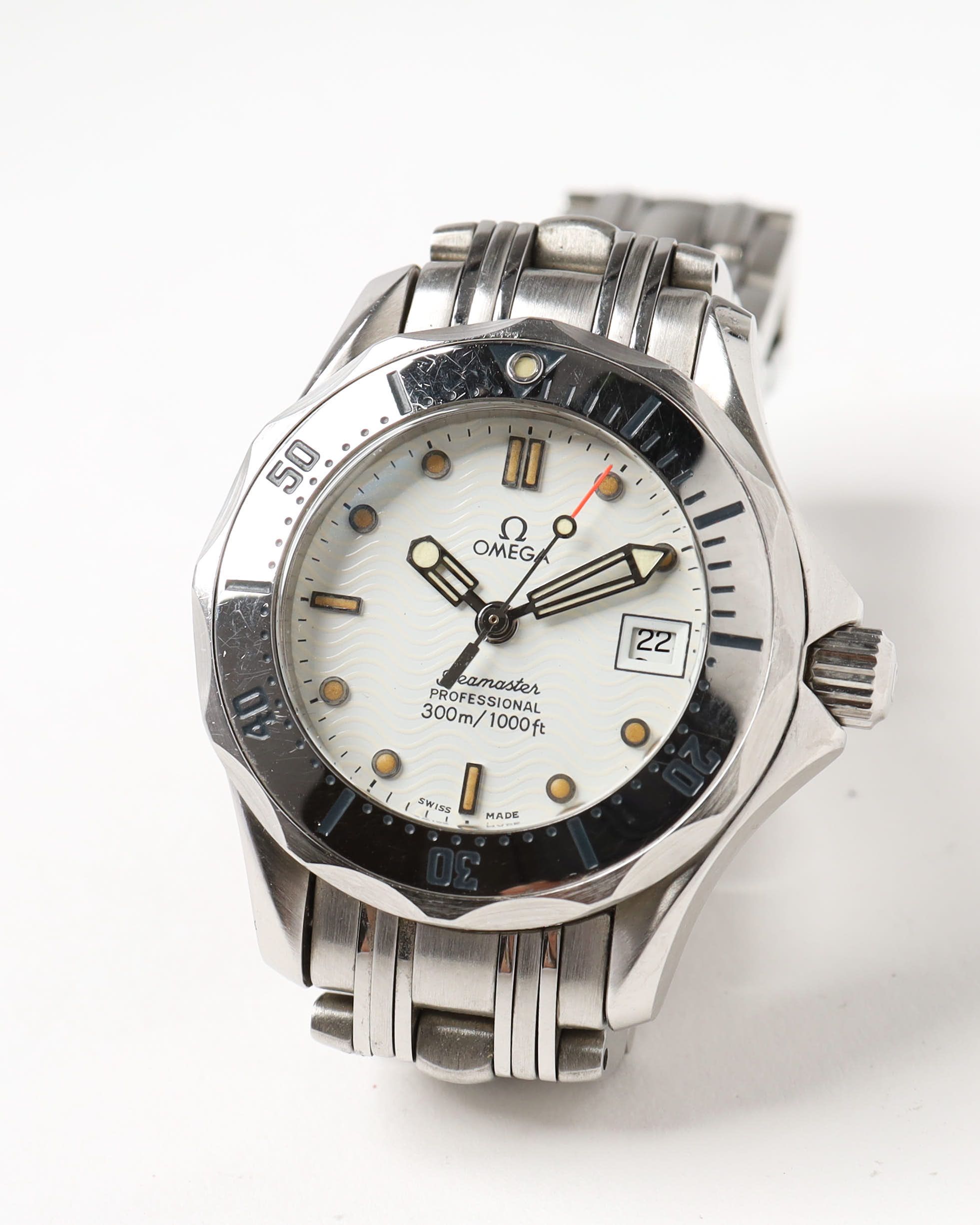 Omega Lady-seamaster Professional 300m 29mm Ref 2582.20 Watch In Silver