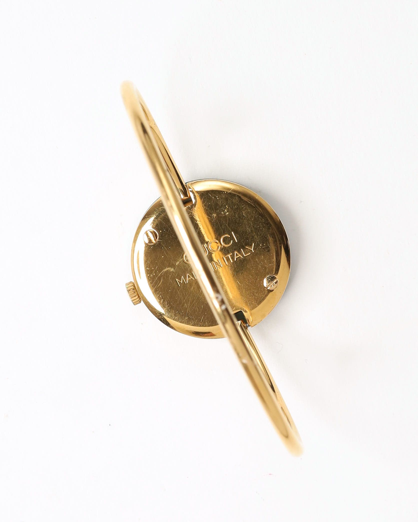 Gucci Change Bezel 26mm Very Rare Made In Italy Watch In Gold