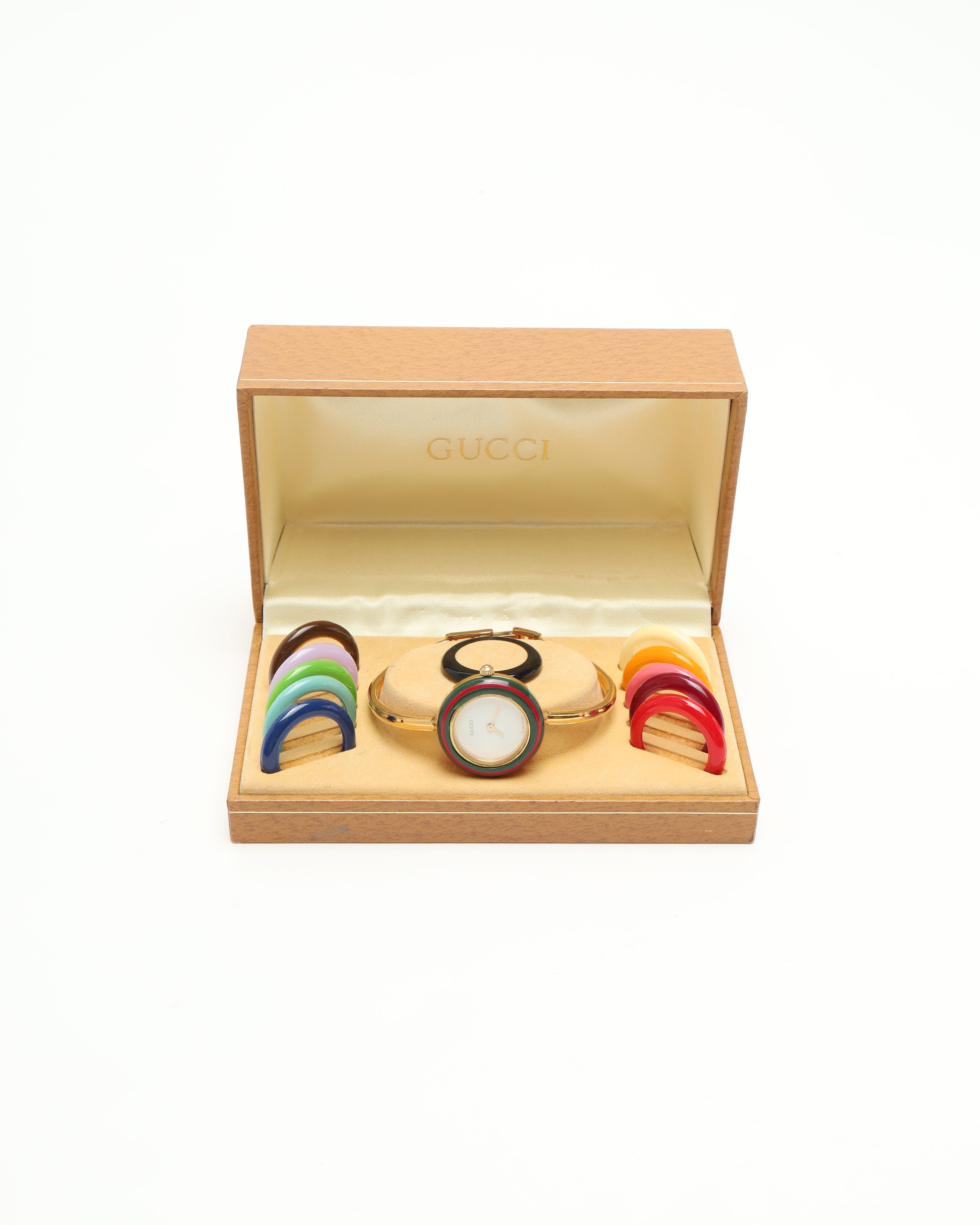 Gucci Change Bezel 26mm Ref 11/12.2 Watch In Gold