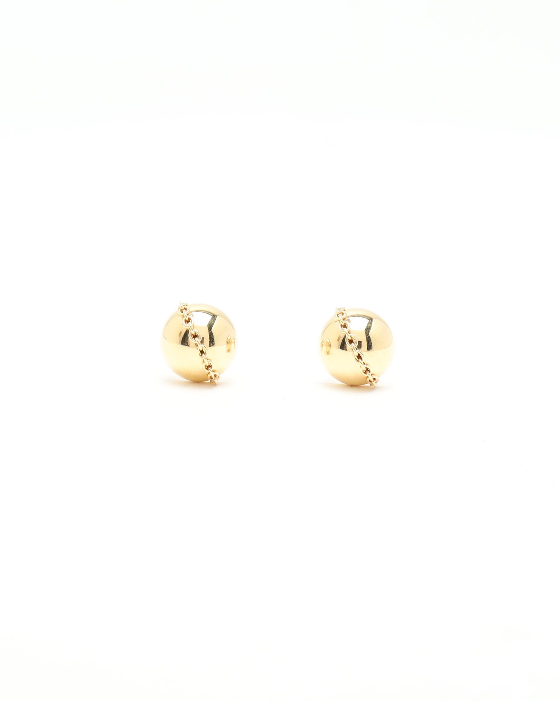 Tiffany & Co Tiffany Hardwear Ball 18kt Yellow Gold Earrings In Gold