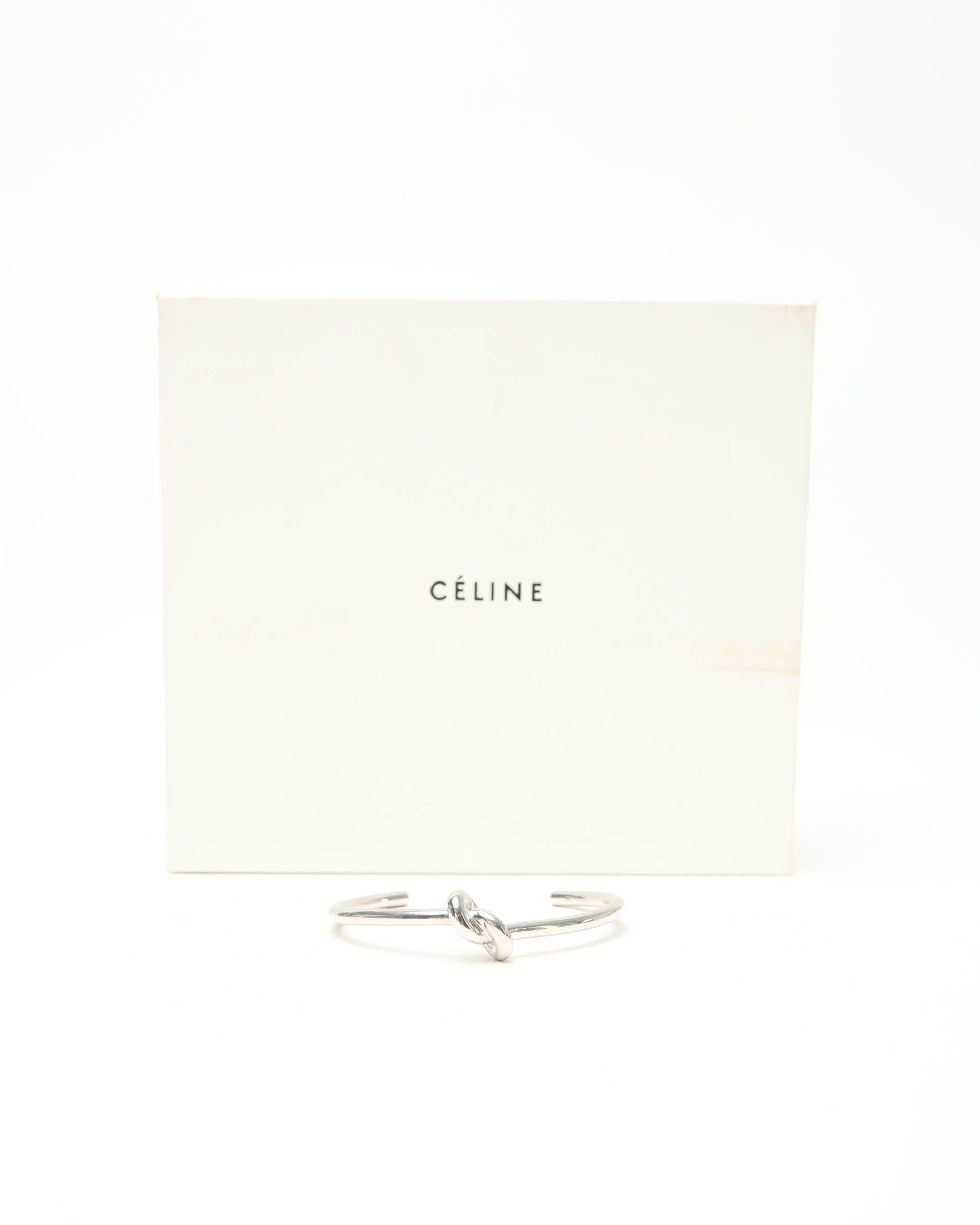 Celine Céline Knot Bracelet In Metallic