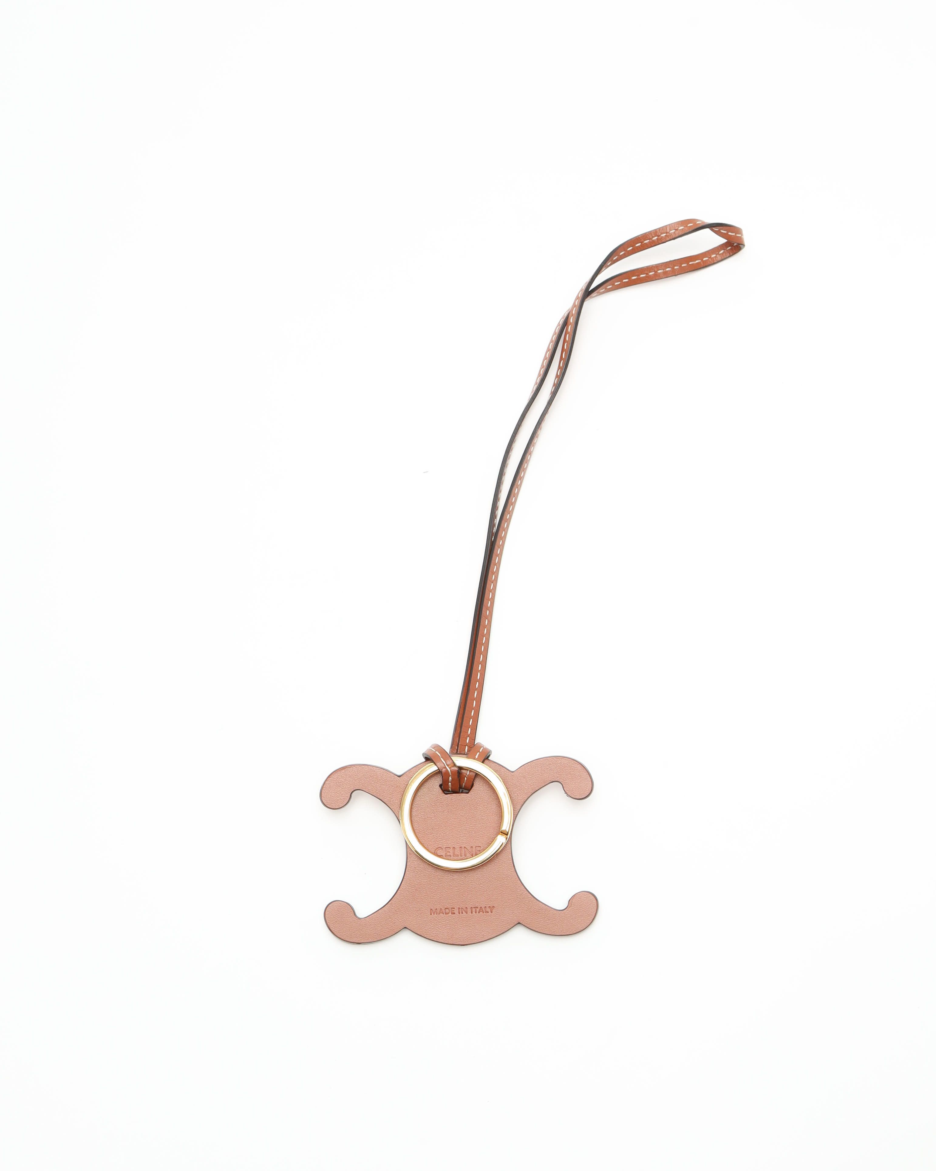 Celine Céline Triomphe Bag Charm In Pink