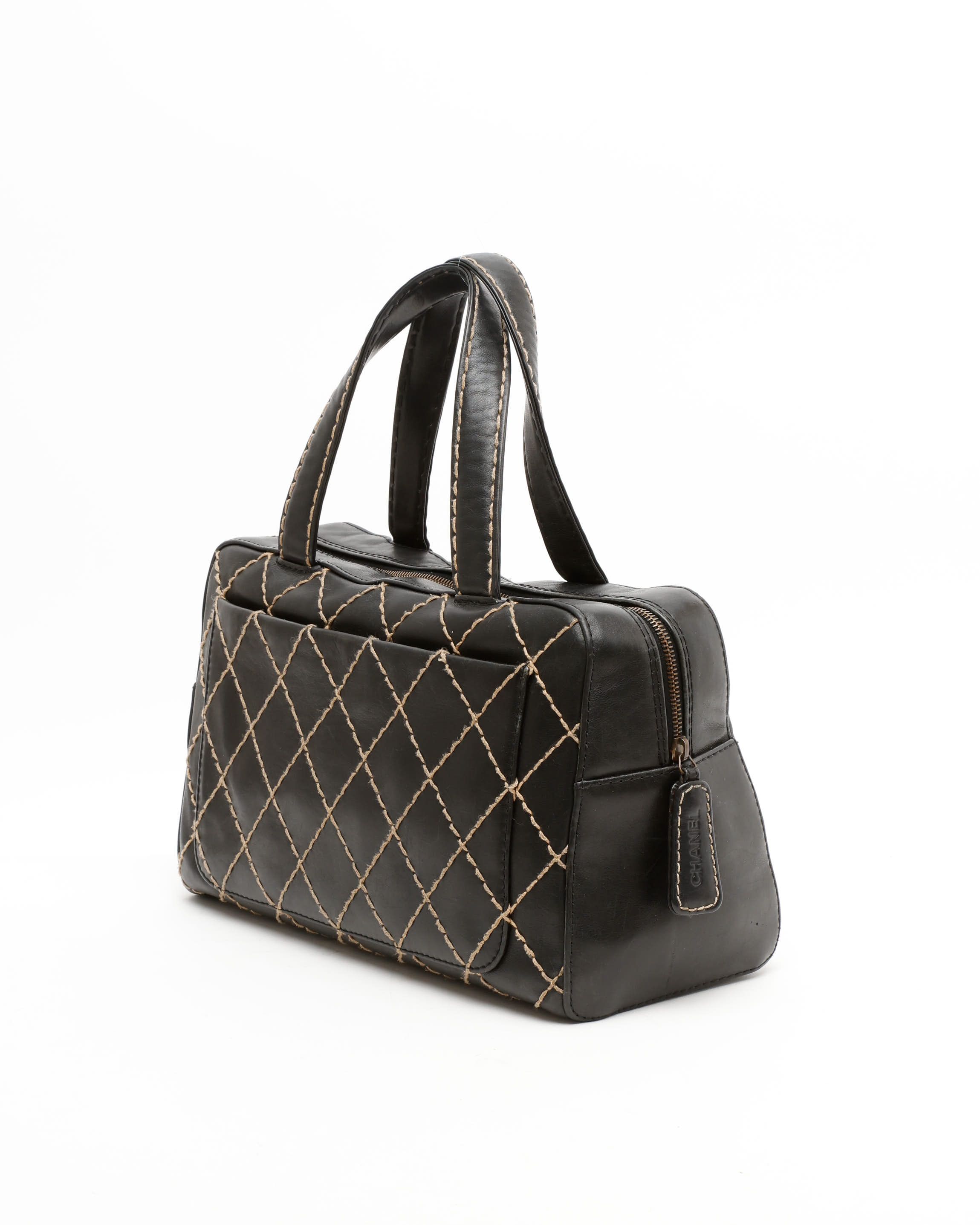 Pre-owned Chanel Wild Stitch Boston Bag In Multi