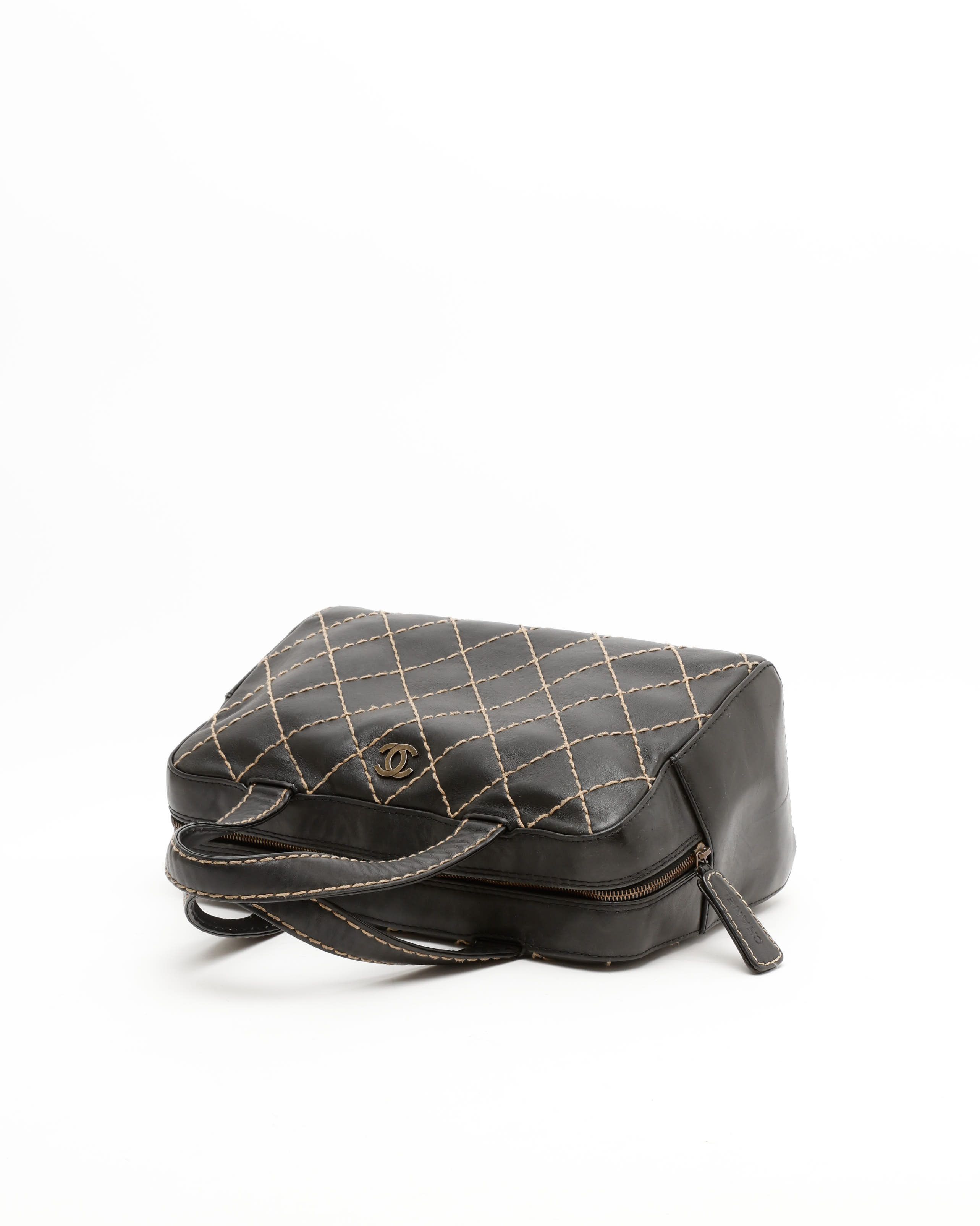 Pre-owned Chanel Wild Stitch Boston Bag In Multi