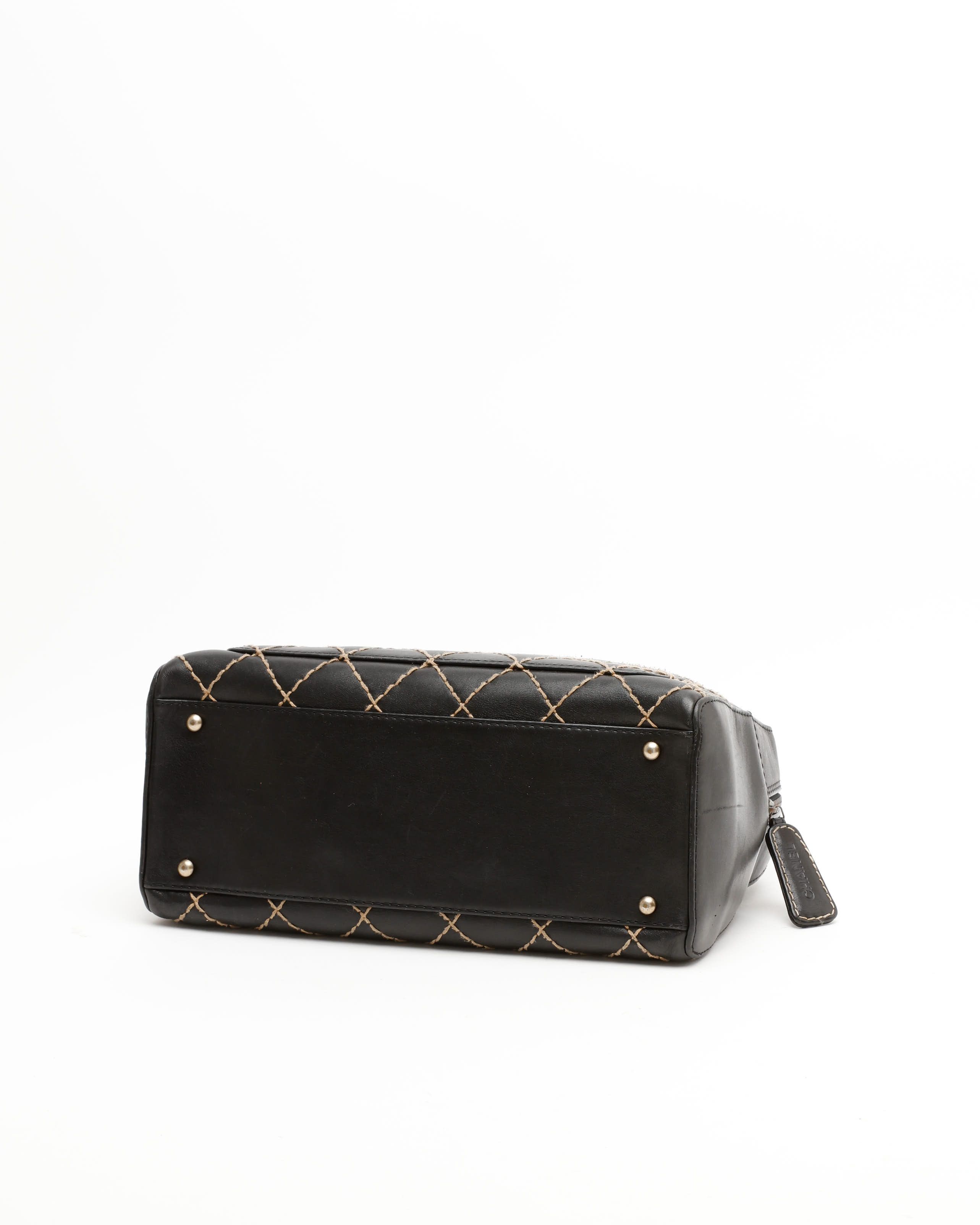 Pre-owned Chanel Wild Stitch Boston Bag In Multi