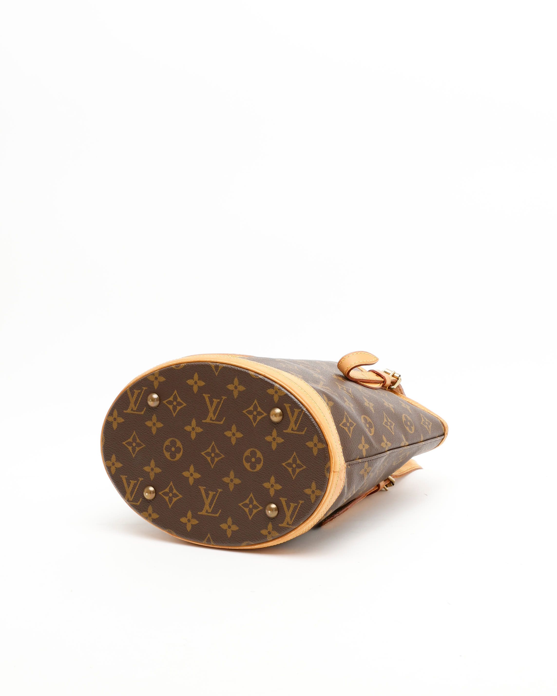 Pre-owned Louis Vuitton Monogram Bucket Pm Bag In Brown