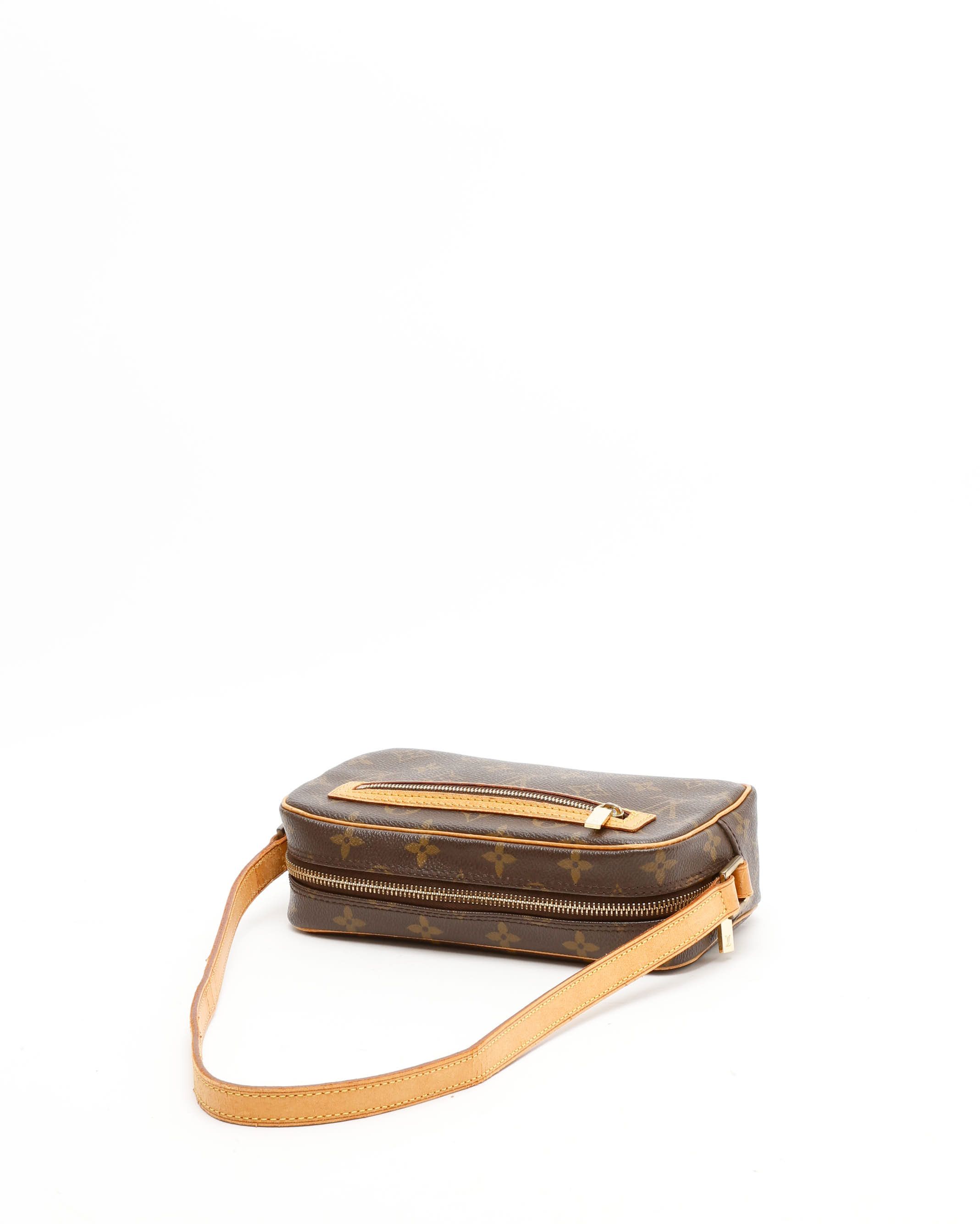 Pre-owned Louis Vuitton Monogram Pochette Cité Bag In Brown