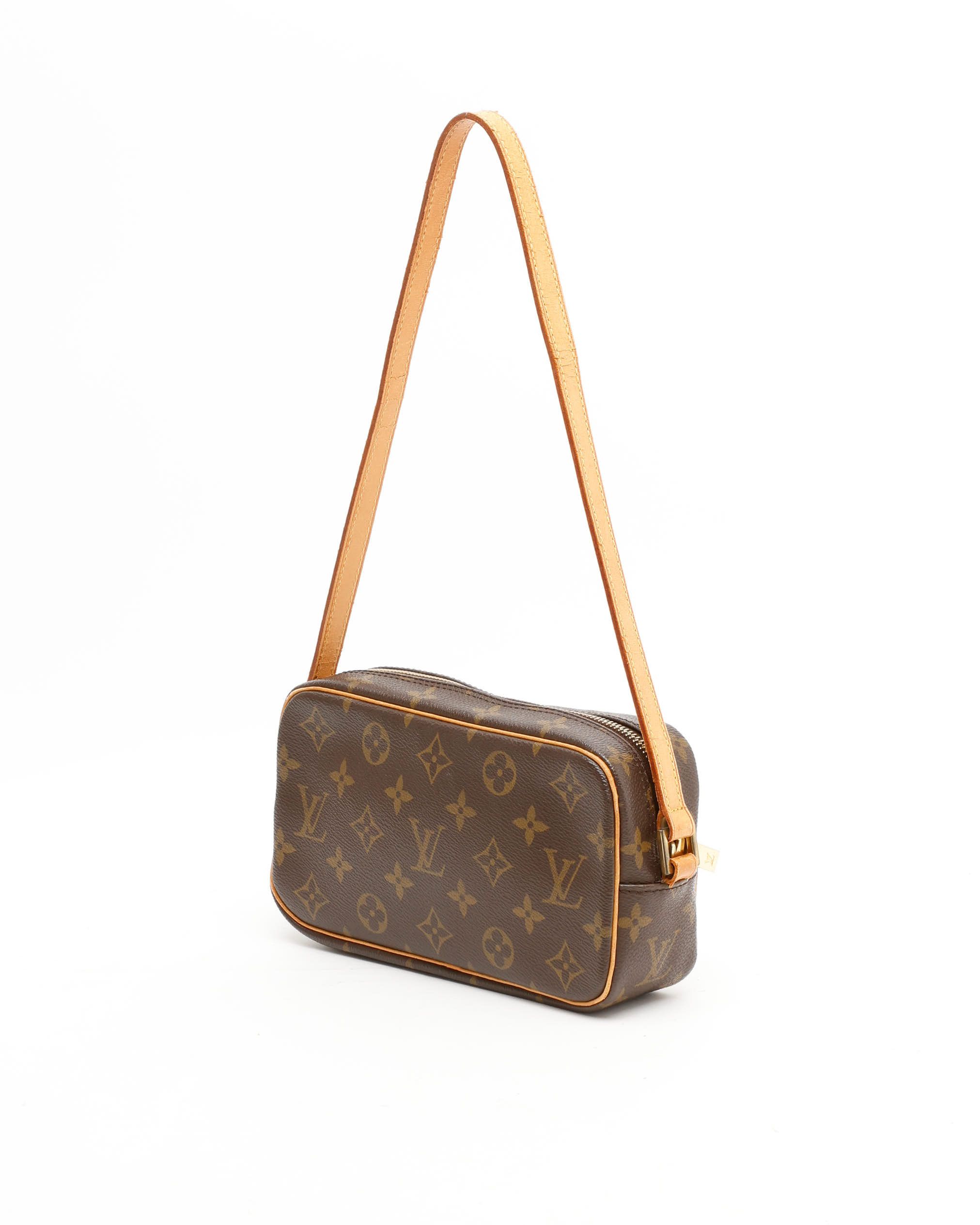 Pre-owned Louis Vuitton Monogram Pochette Cité Bag In Brown