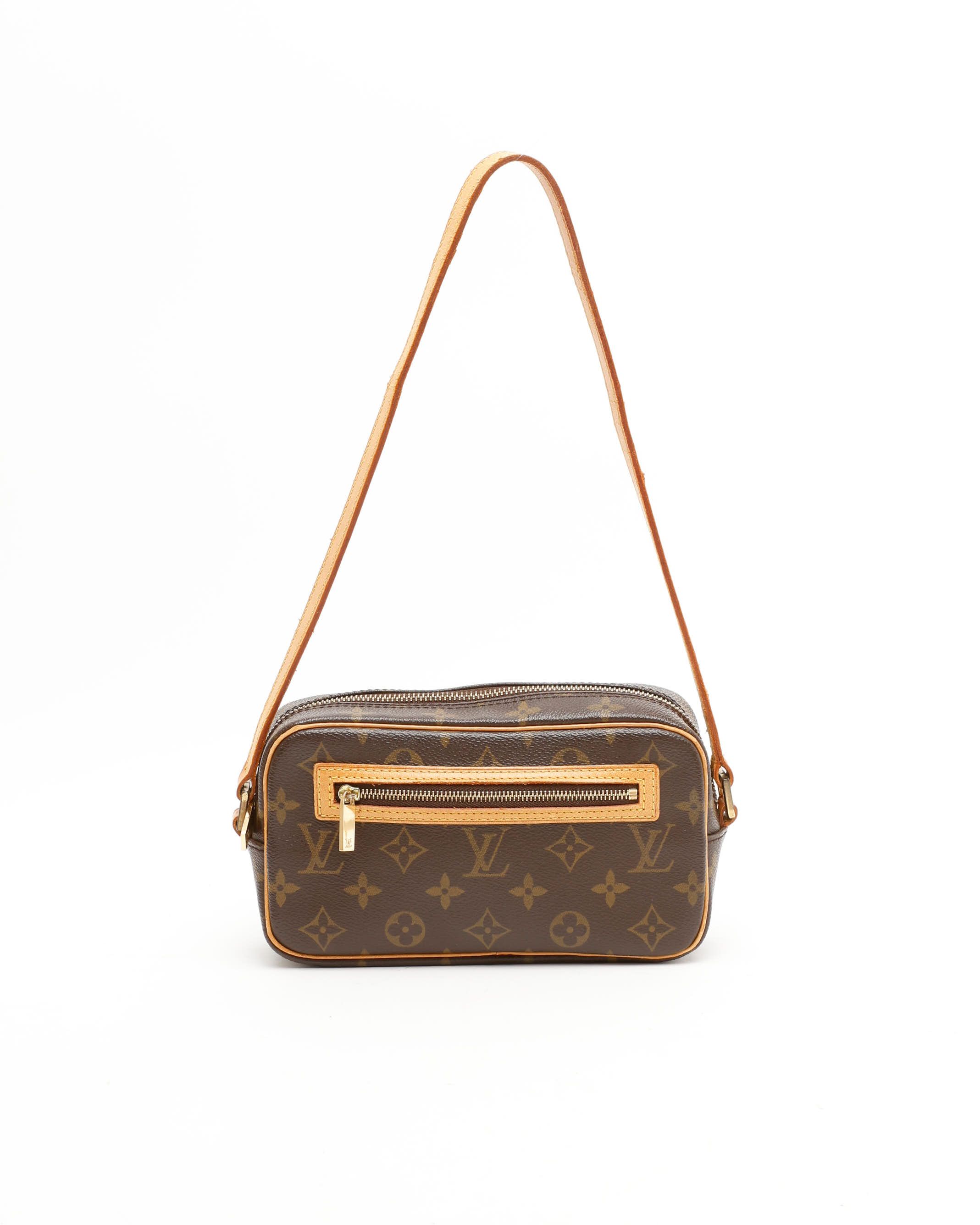Pre-owned Louis Vuitton Monogram Pochette Cité Bag In Brown