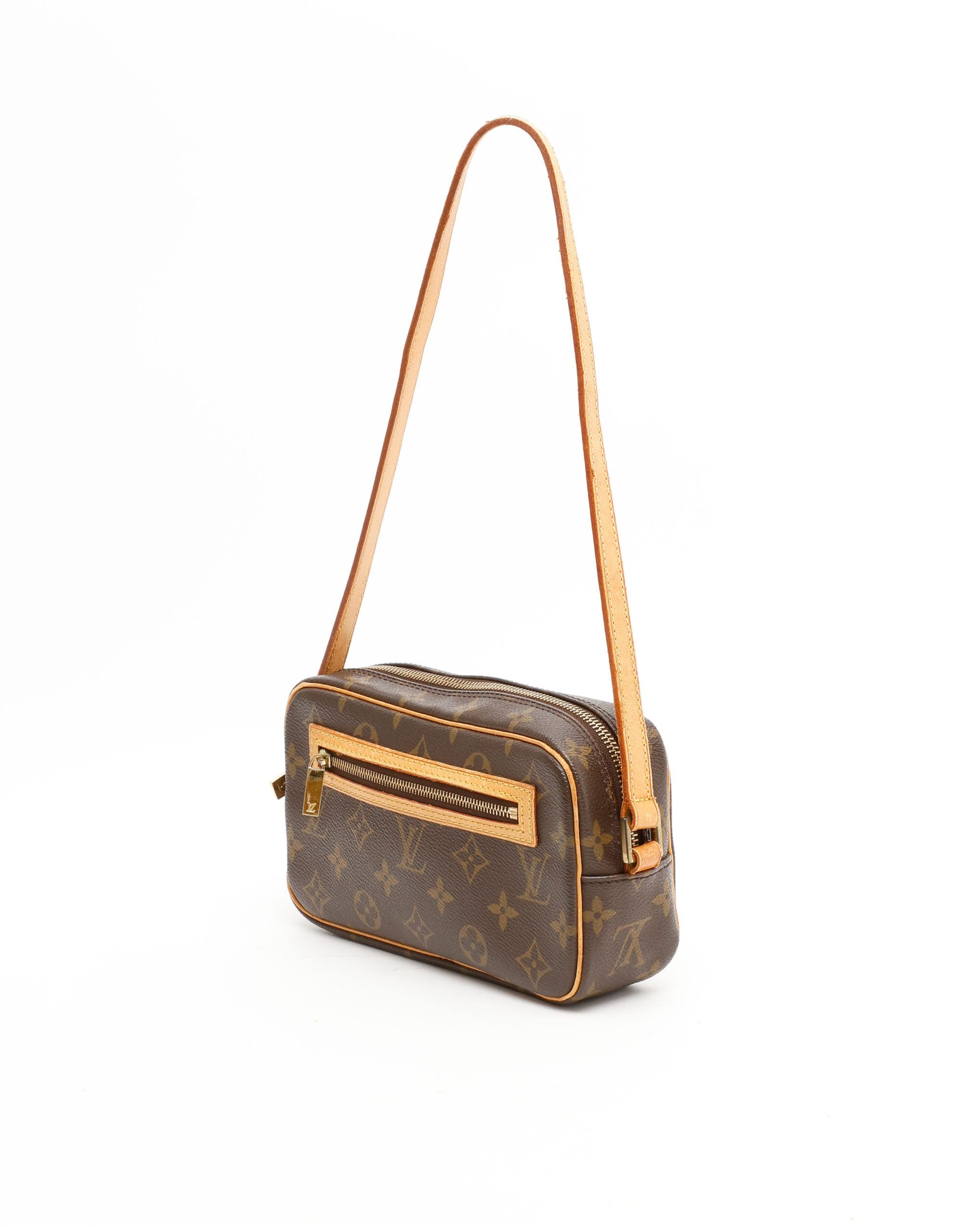 Pre-owned Louis Vuitton Monogram Pochette Cité Bag In Brown