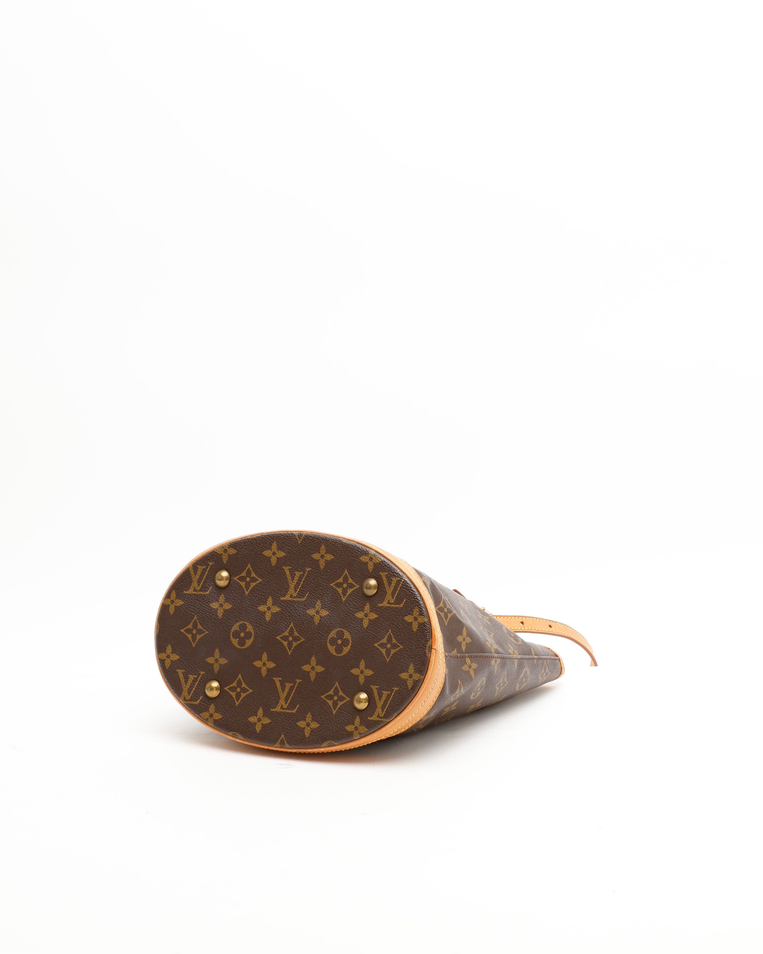 Pre-owned Louis Vuitton Monogram Bucket Pm Bag In Brown