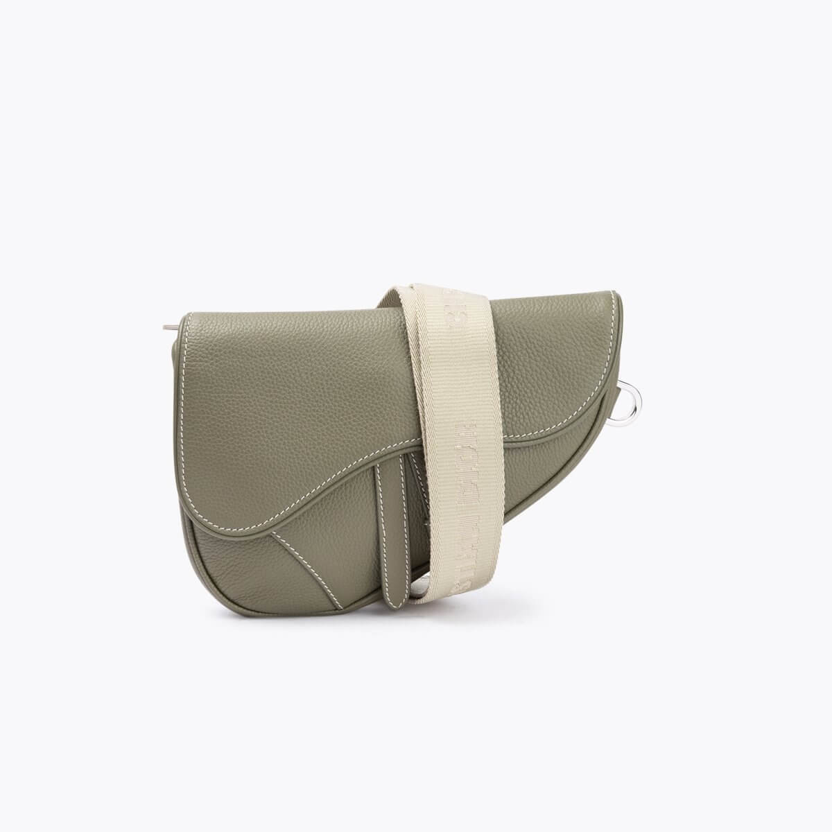 CHRISTIAN DIOR Leather Saddle Crossbody Bag