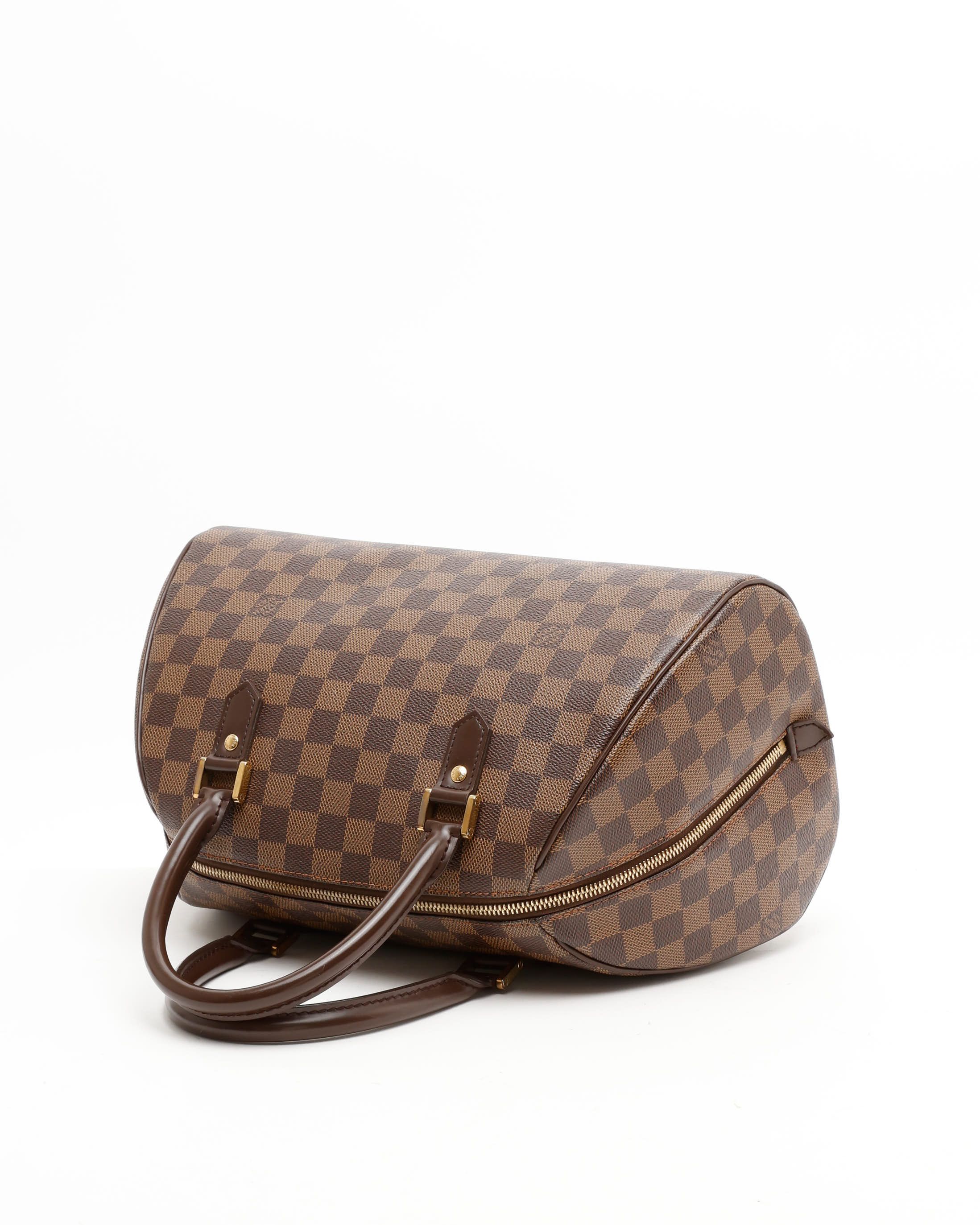 Pre-owned Louis Vuitton Damier Rivera Mm Bag In Brown