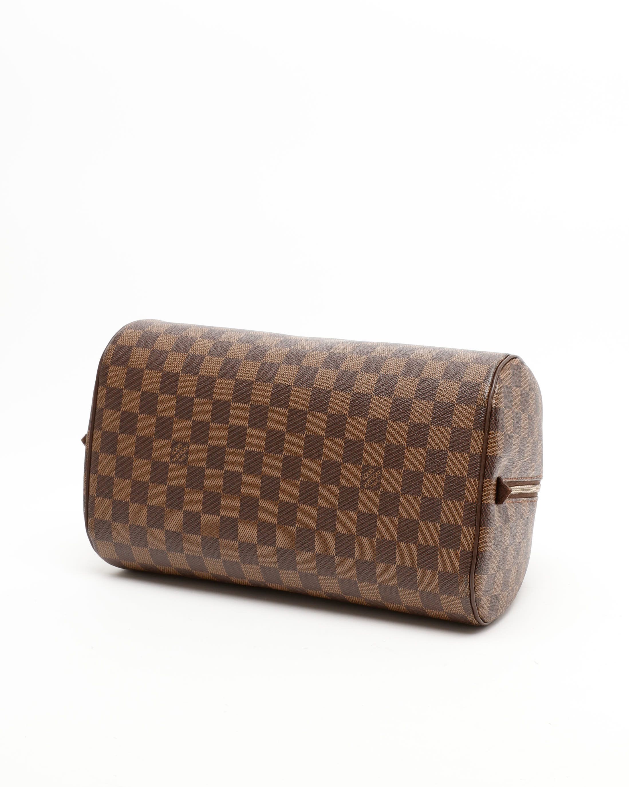 Pre-owned Louis Vuitton Damier Rivera Mm Bag In Brown