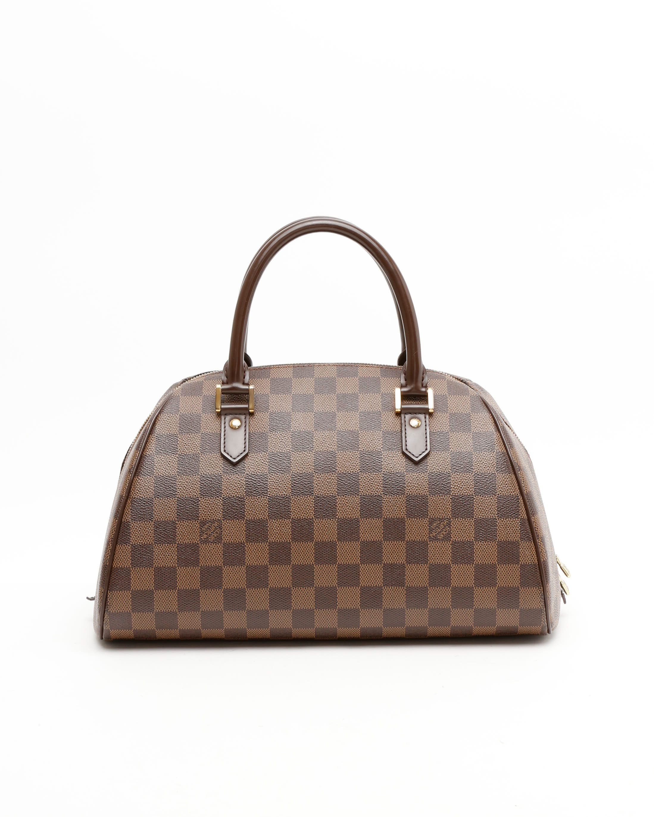 Pre-owned Louis Vuitton Damier Rivera Mm Bag In Brown
