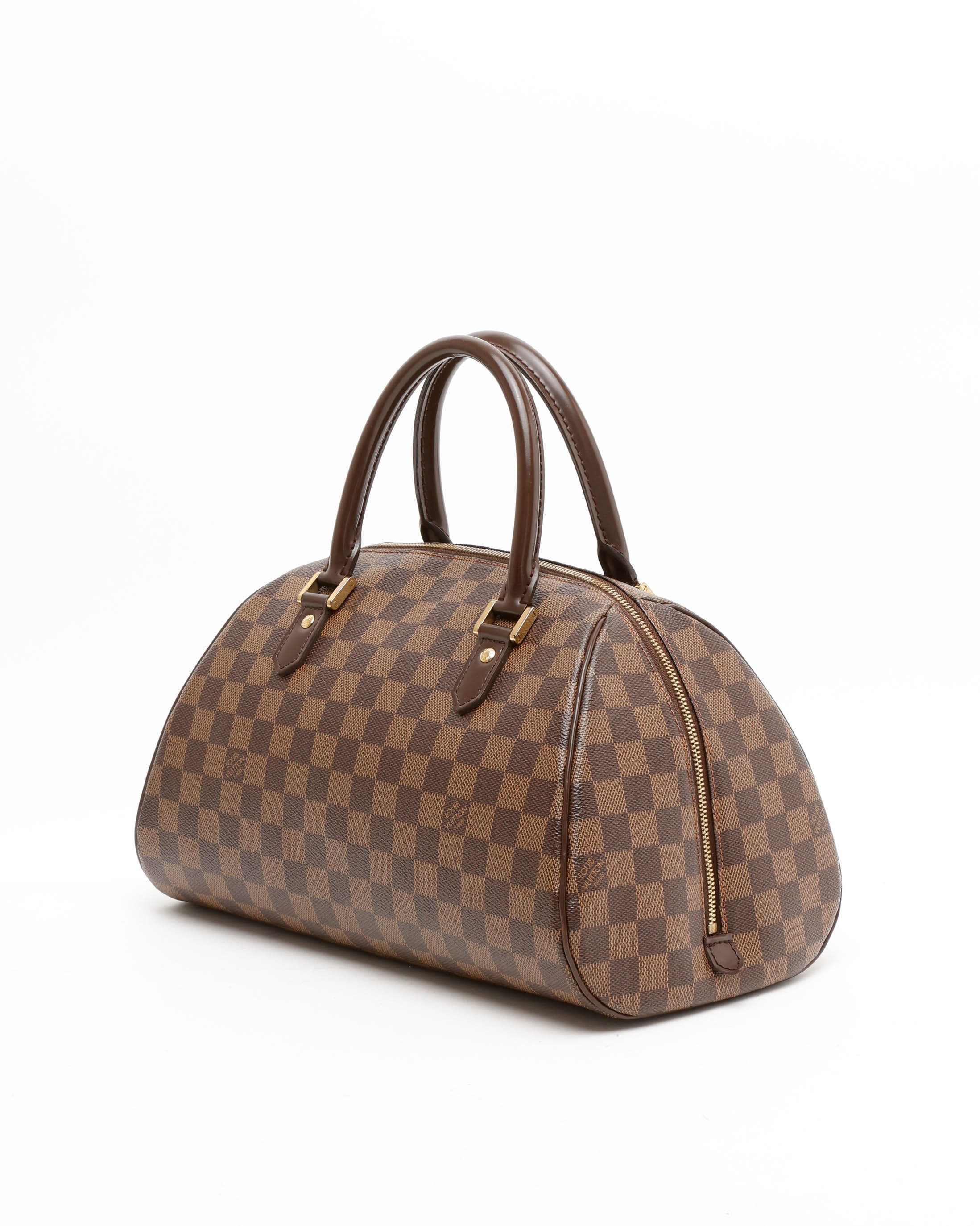 Pre-owned Louis Vuitton Damier Rivera Mm Bag In Brown