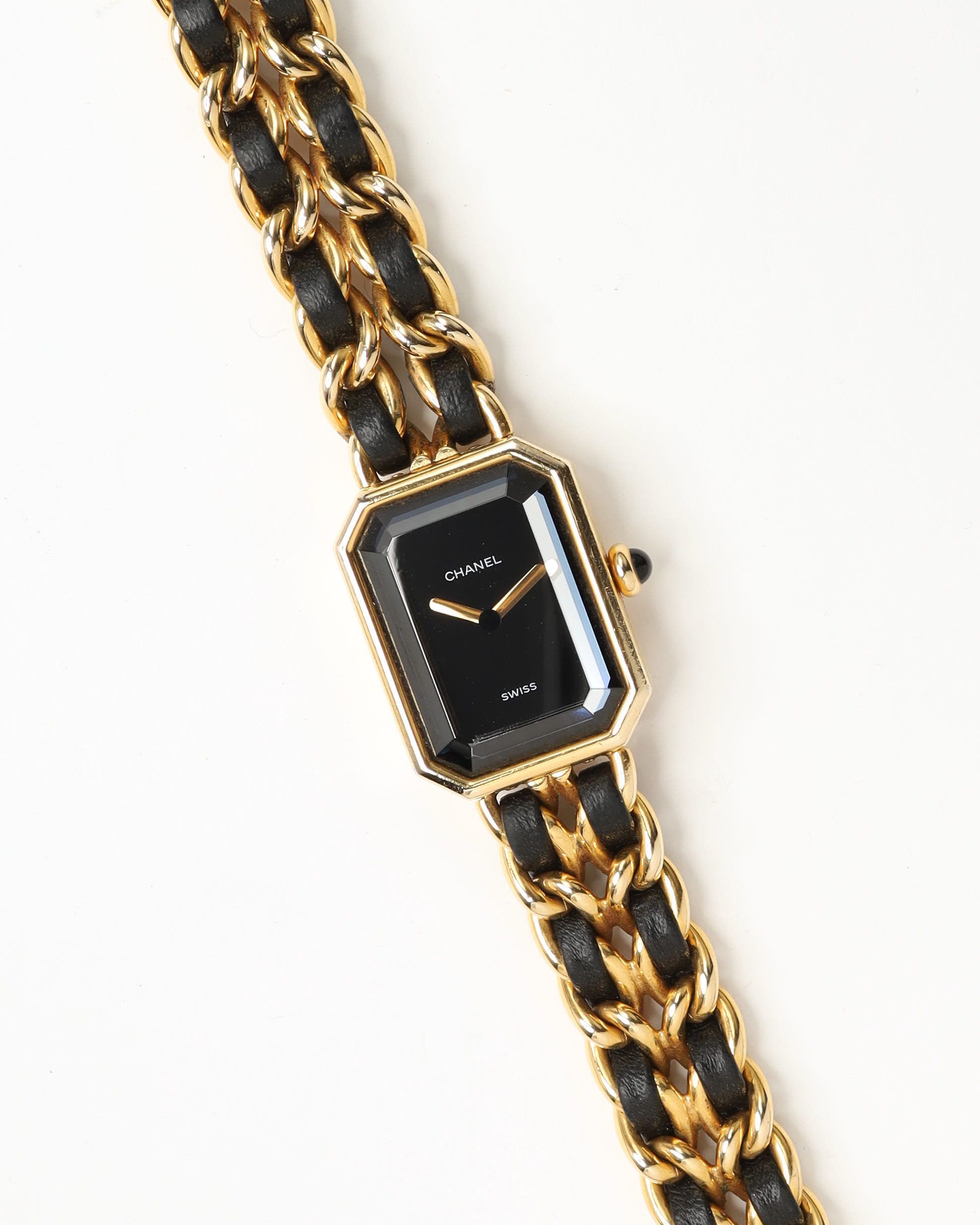 Pre-owned Chanel Premiere L 20mm Watch In Black