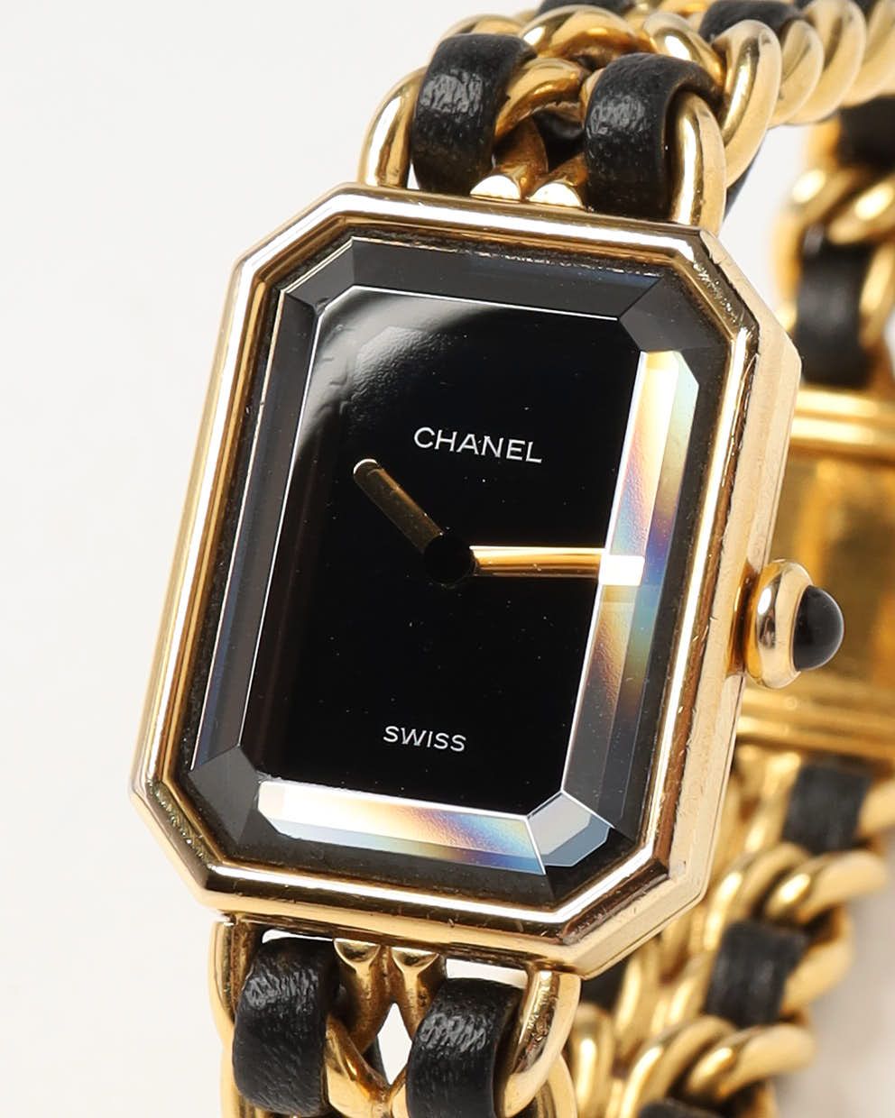 Pre-owned Chanel Premiere L 20mm Watch In Black