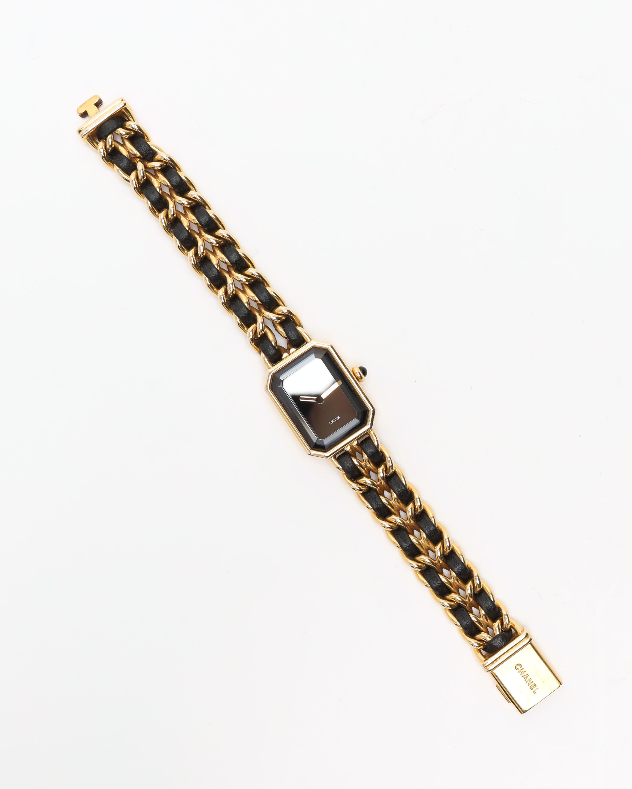 Pre-owned Chanel Premiere L 20mm Watch In Black
