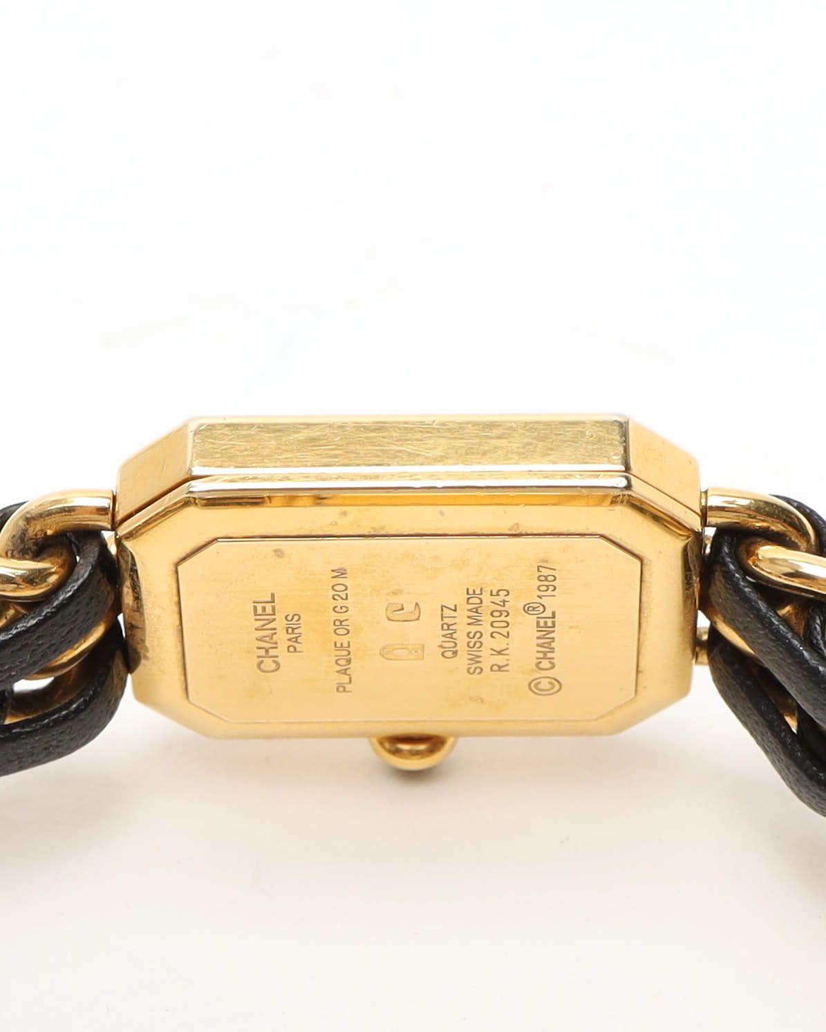 Pre-owned Chanel Premiere L 20mm Watch In Black
