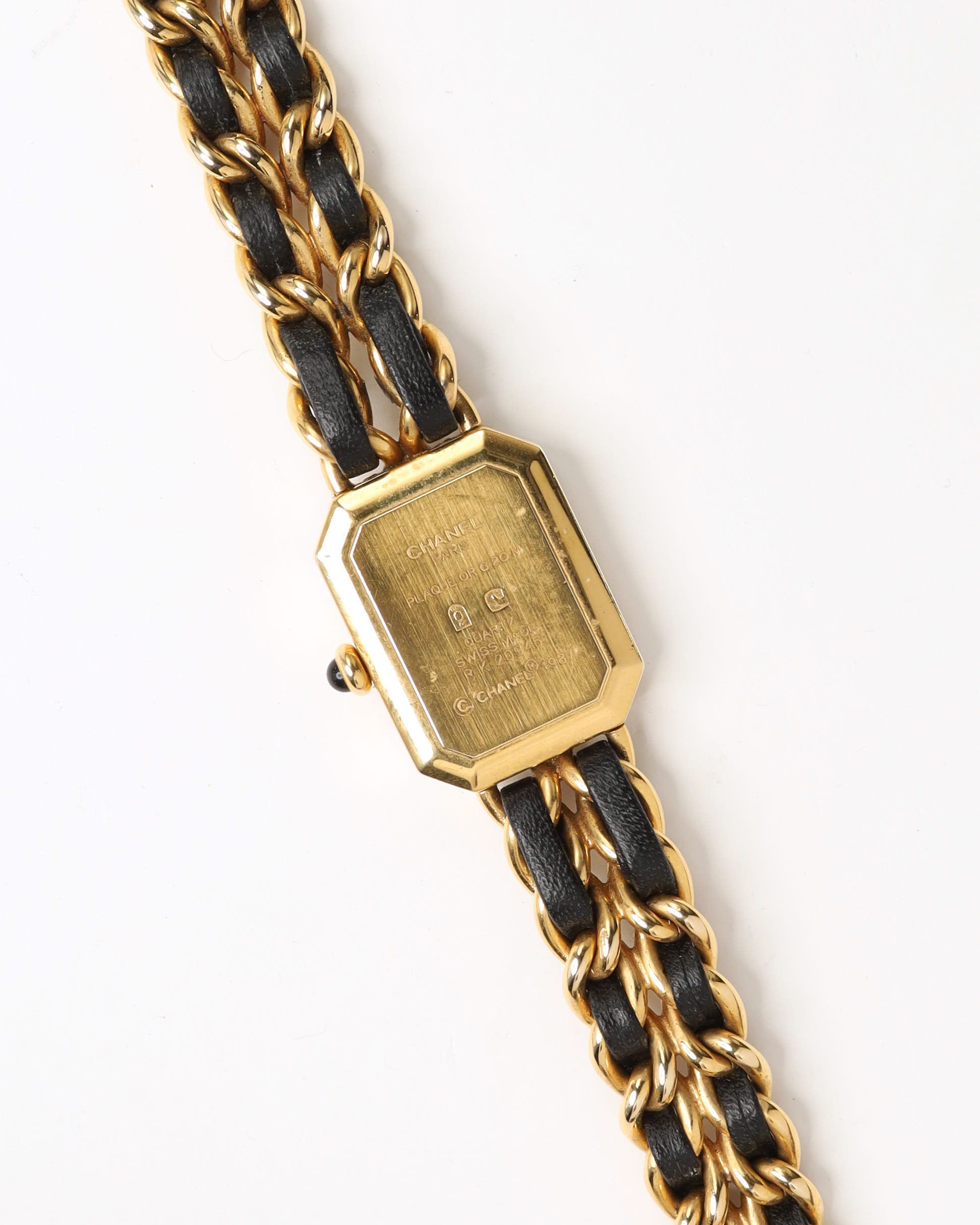 Pre-owned Chanel Premiere L 20mm Watch In Black