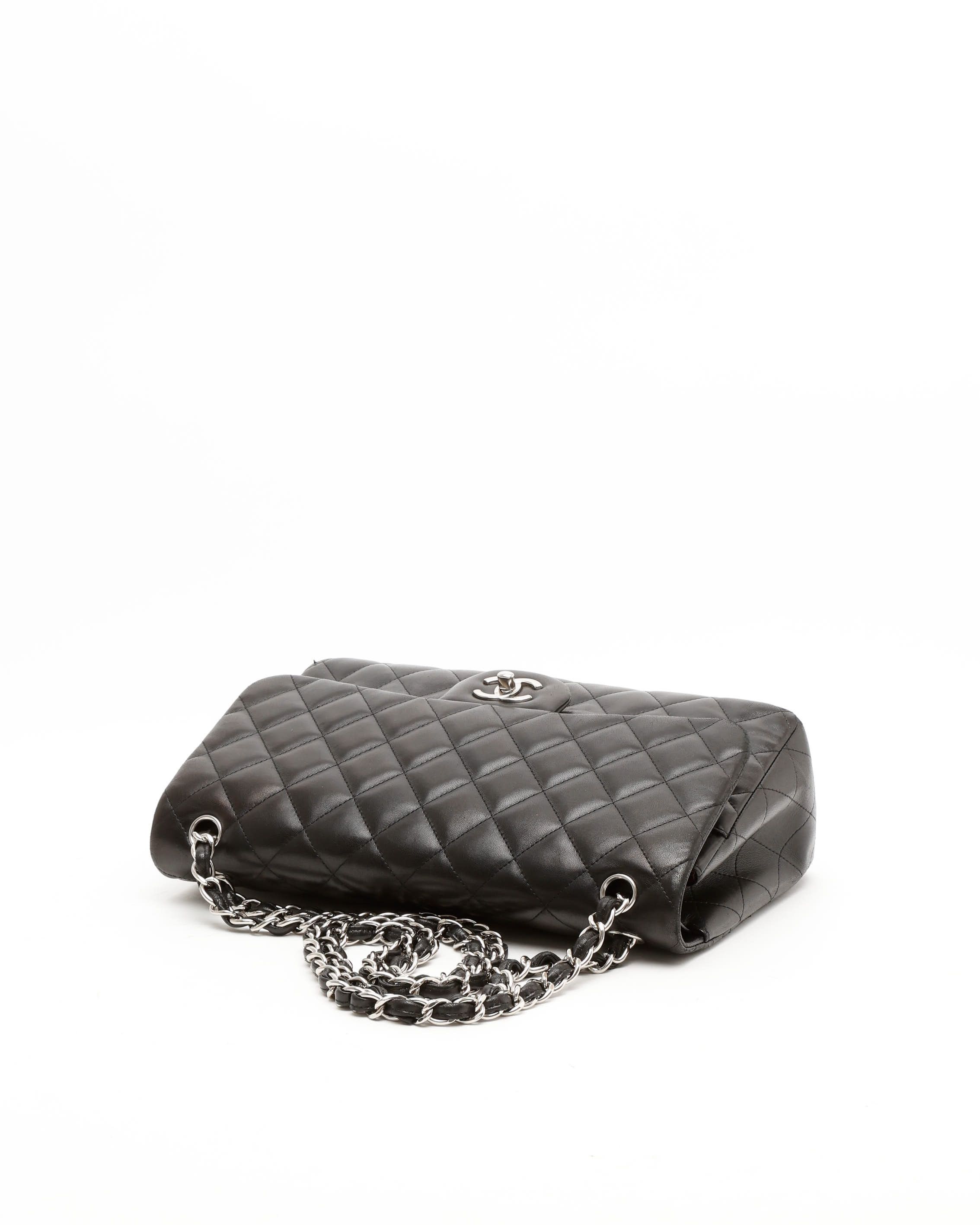 Pre-owned Chanel Classic Jumbo Double Flap Bag In Black