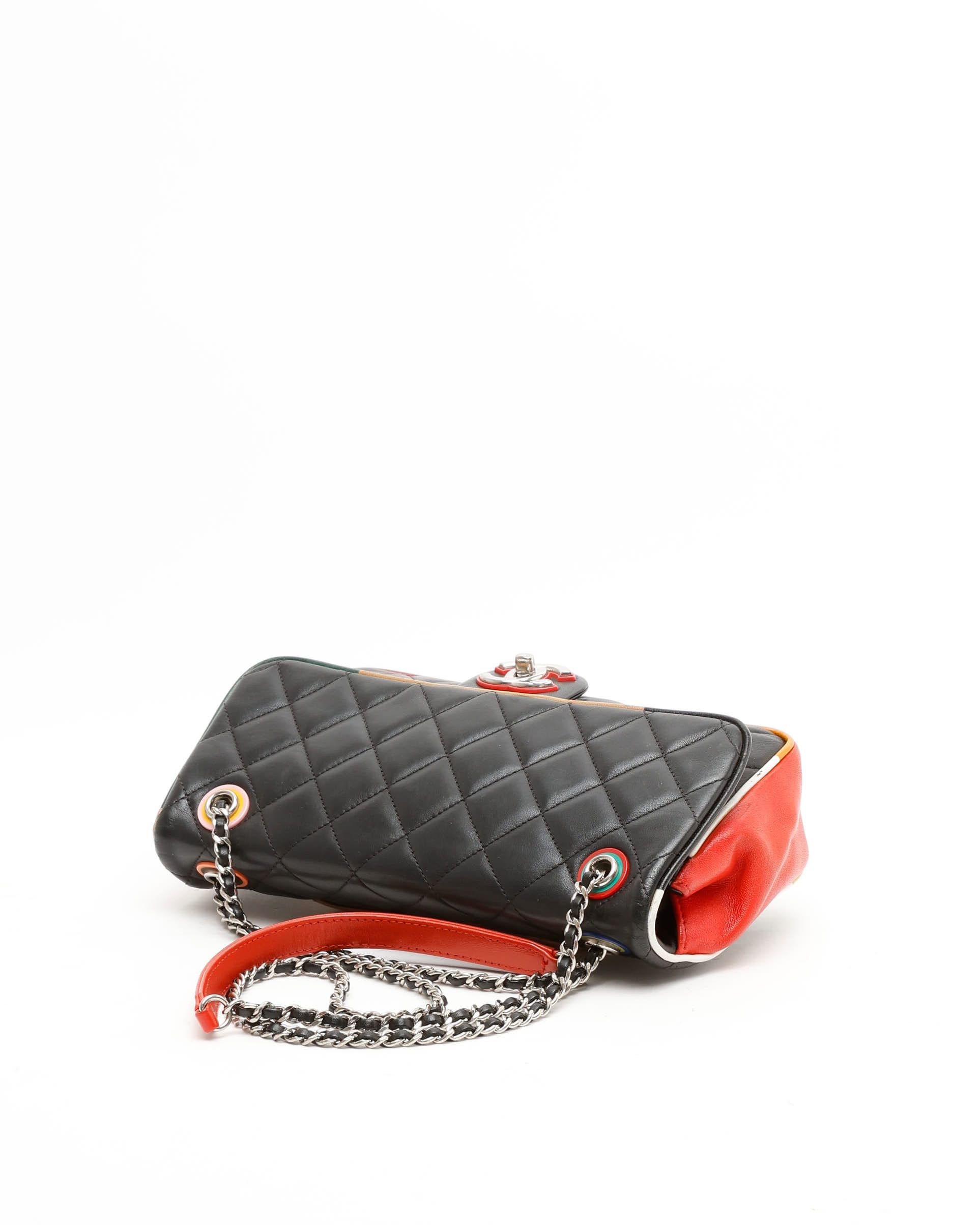 Pre-owned Chanel Cuba Medium Single Flap Bag In Multi