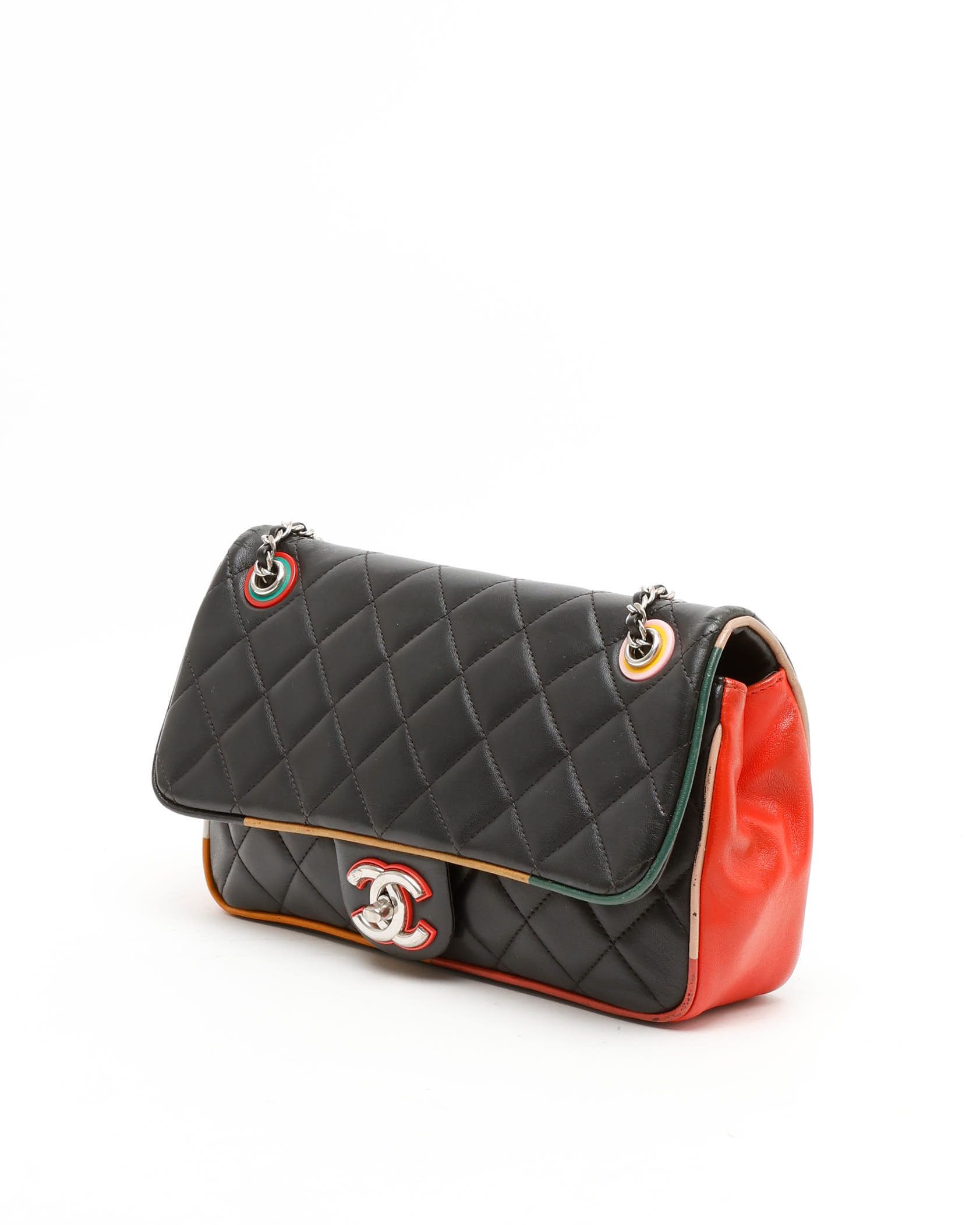 Pre-owned Chanel Cuba Medium Single Flap Bag In Multi