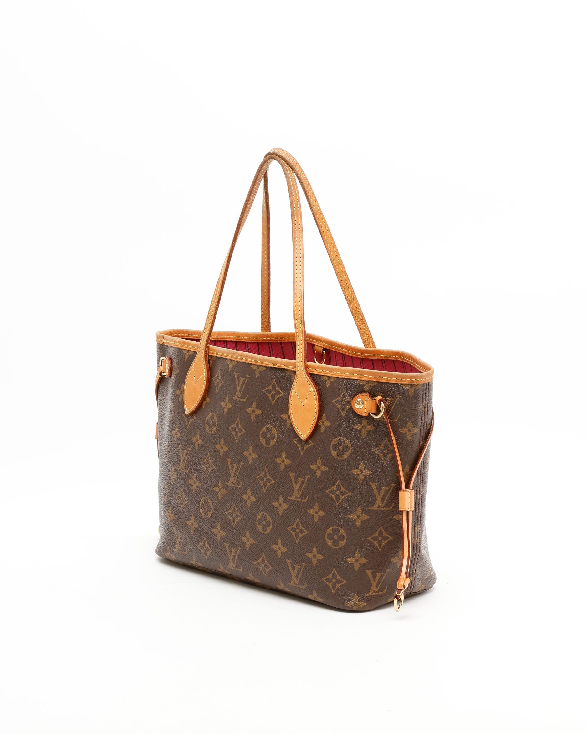 Pre-owned Louis Vuitton Monogram Neverfull Pm Tote Bag In Brown