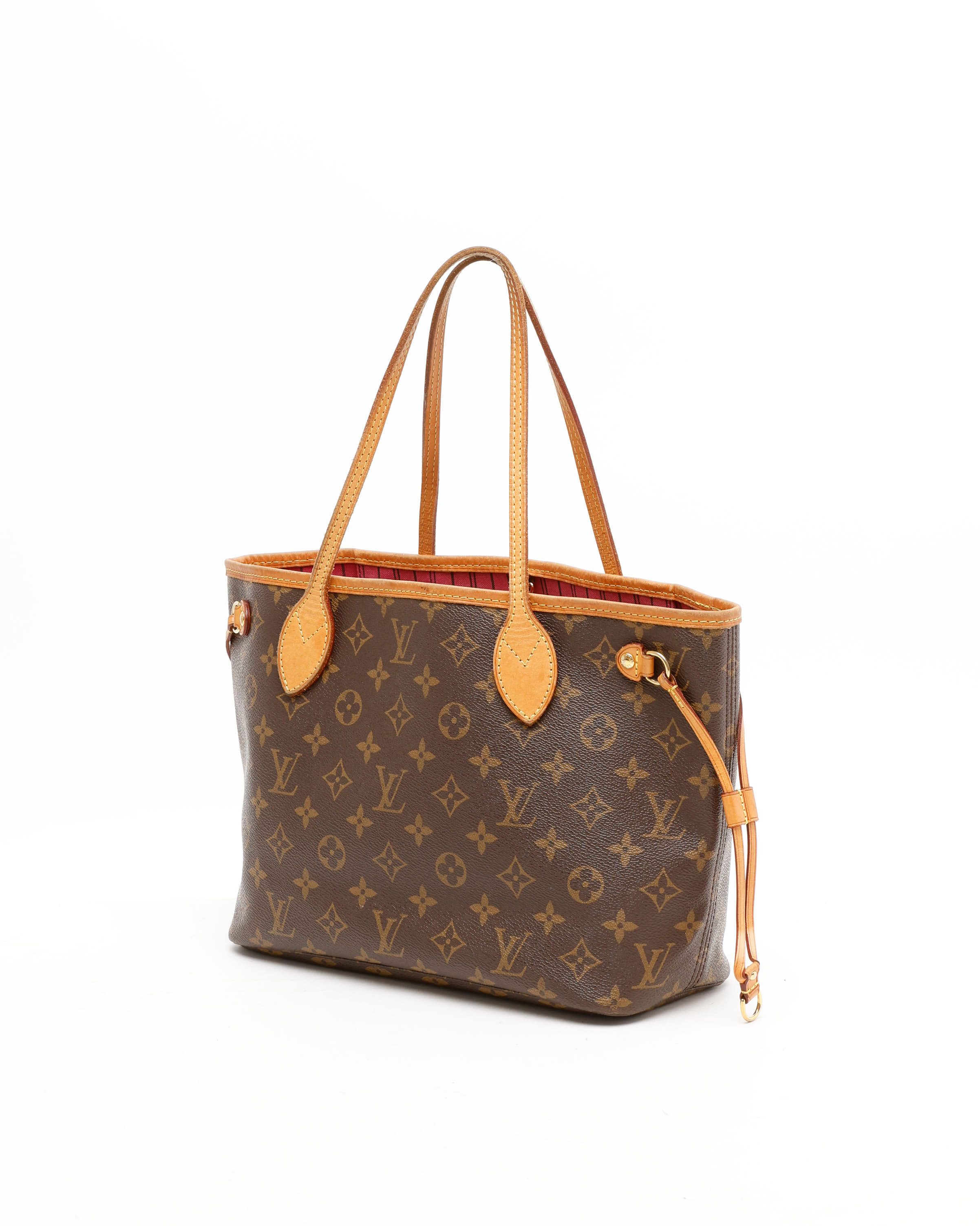 Pre-owned Louis Vuitton Monogram Neverfull Pm Tote Bag In Brown