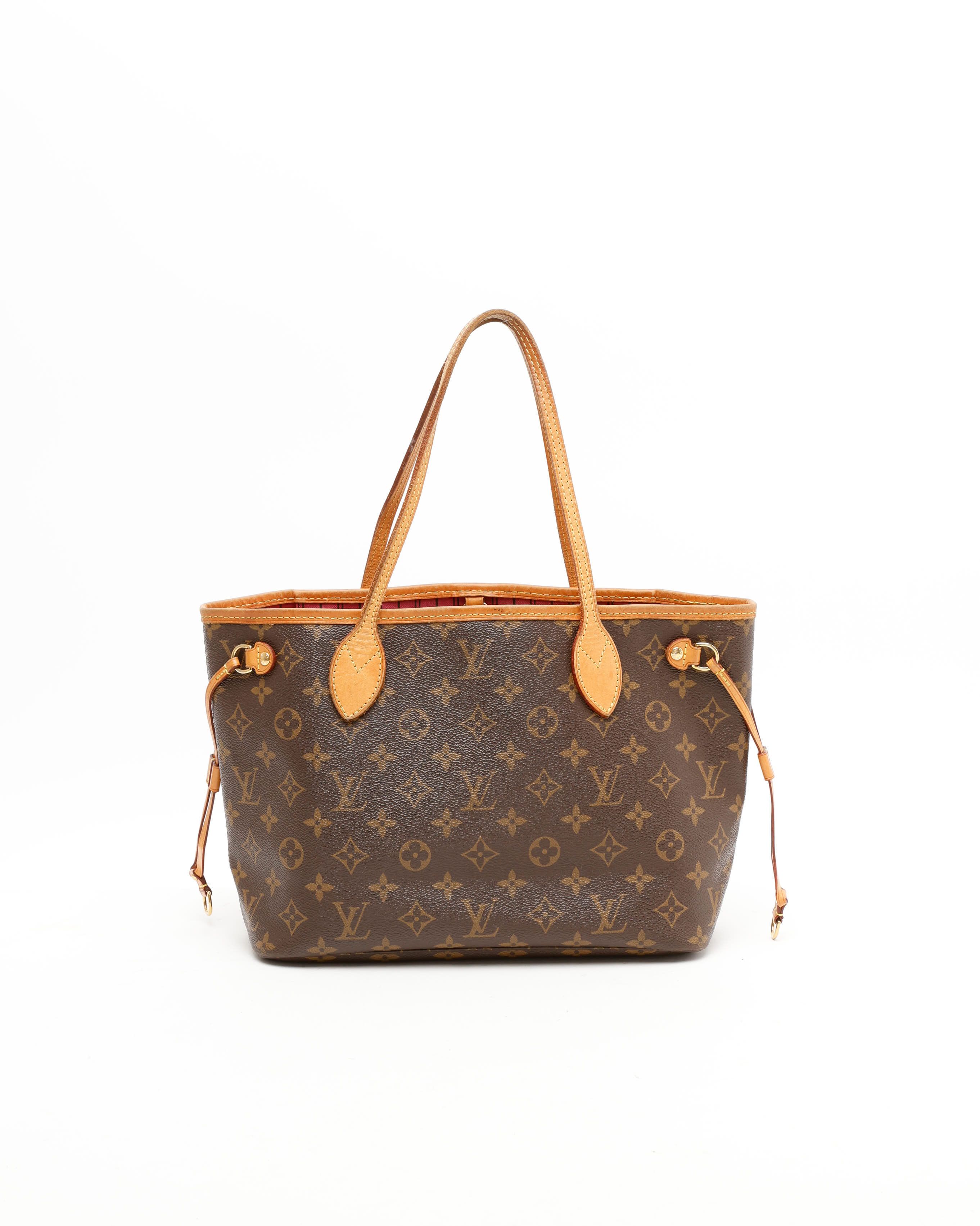 Pre-owned Louis Vuitton Monogram Neverfull Pm Tote Bag In Brown