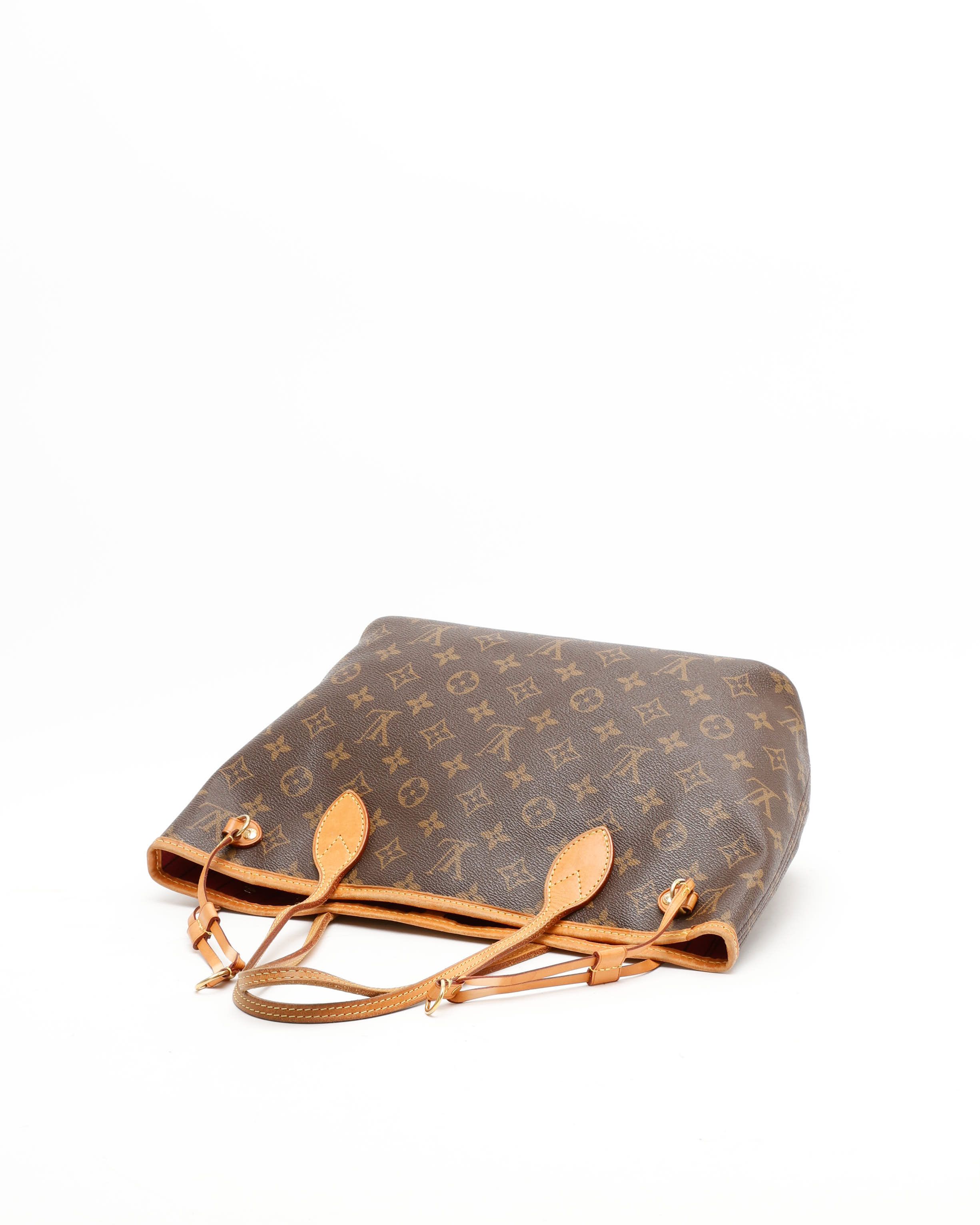 Pre-owned Louis Vuitton Monogram Neverfull Pm Tote Bag In Brown