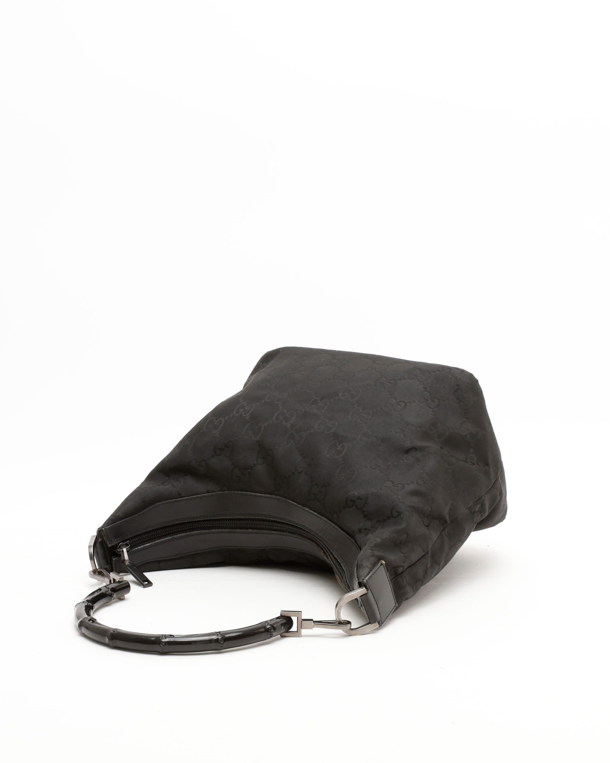 Gucci Gg Bamboo Bag In Black