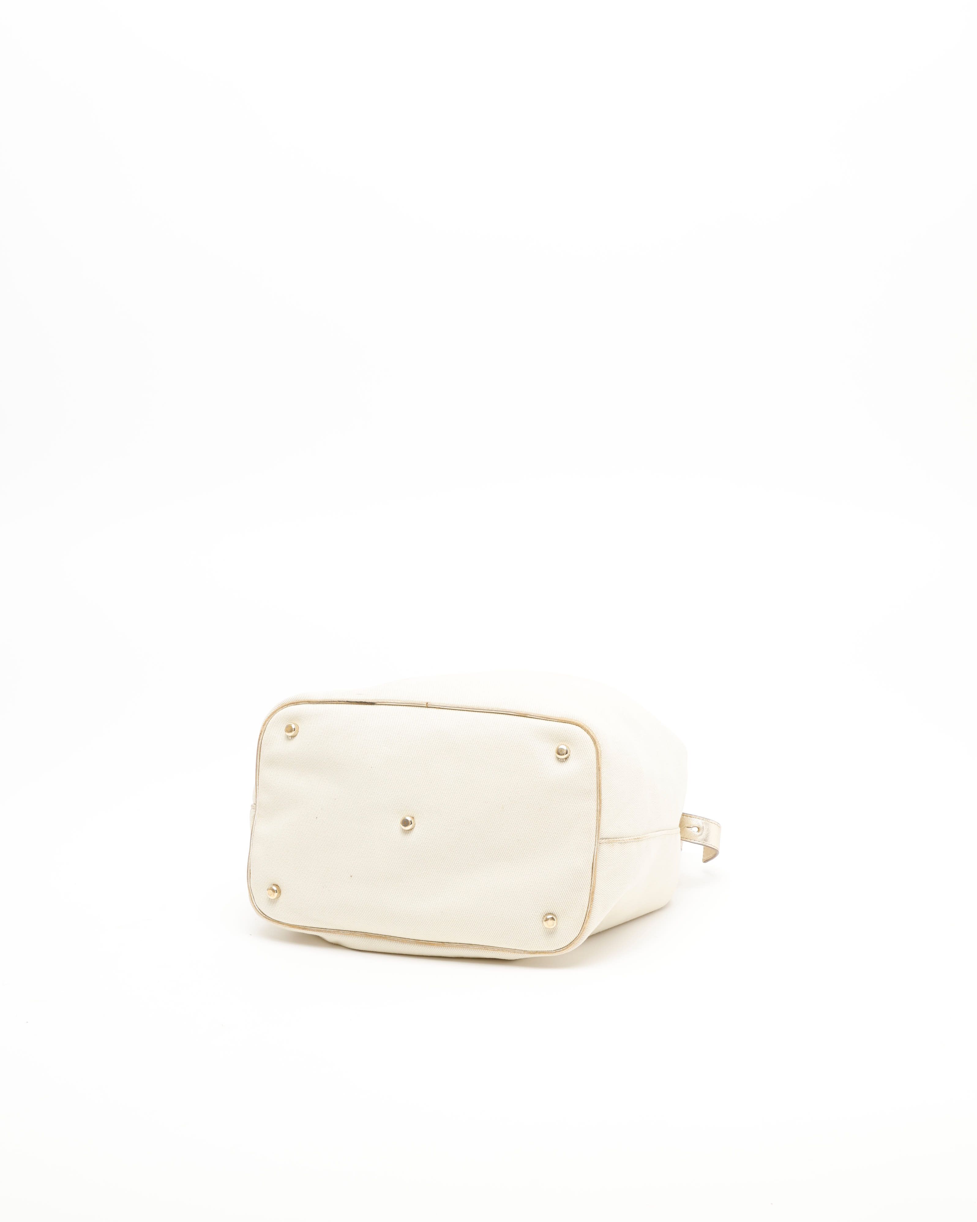 Saint Laurent Kahala Shoulder Bag In White